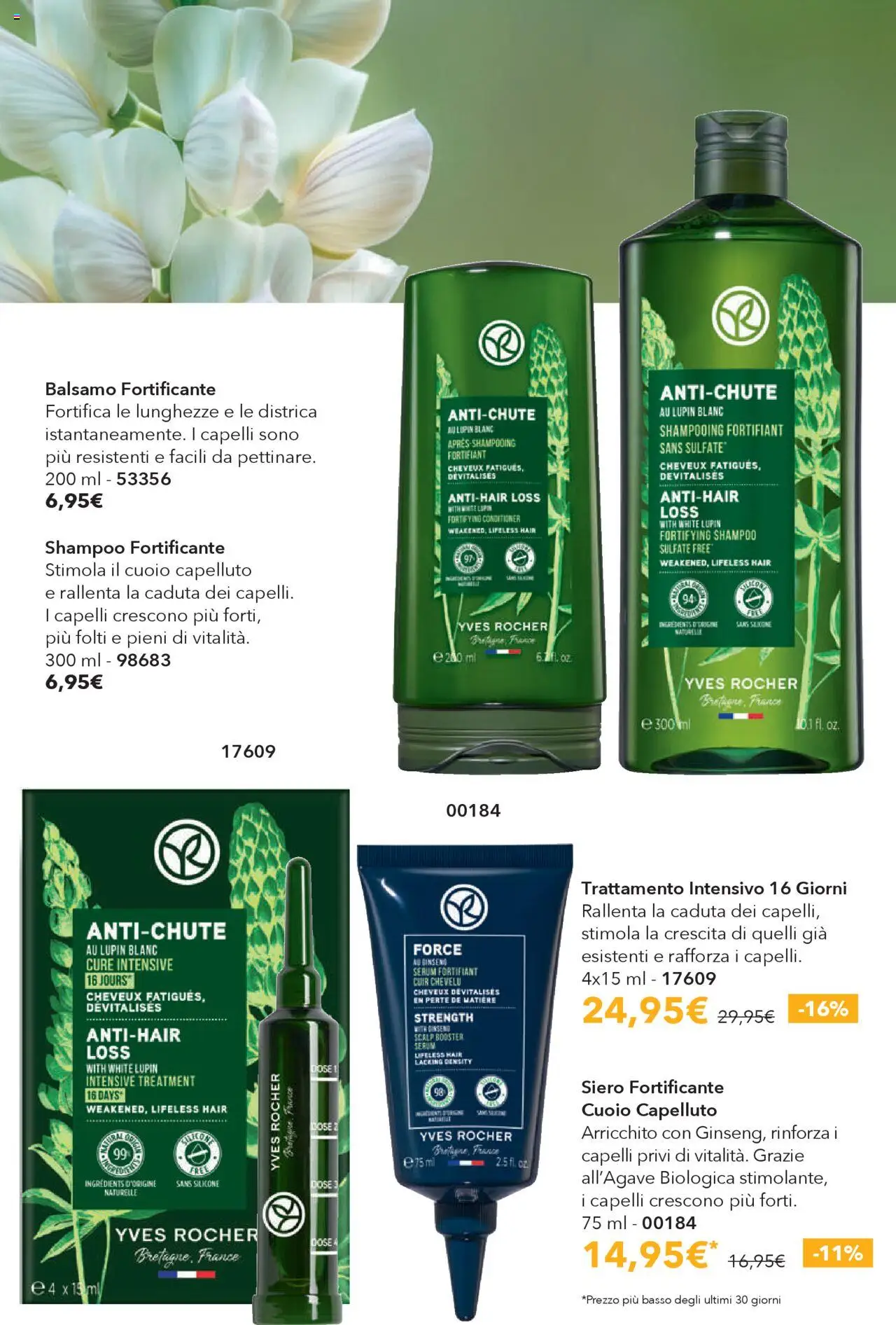 Volantino Yves Rocher del 31.07.2025 | Pagina: 66 | Prodotti: Shampoo, Balsamo, Silicone