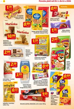 Koruna leták platný od 20.03.2026 | Strana: 15 | Produkty: Chlieb, Croissant, Torta, Kakao