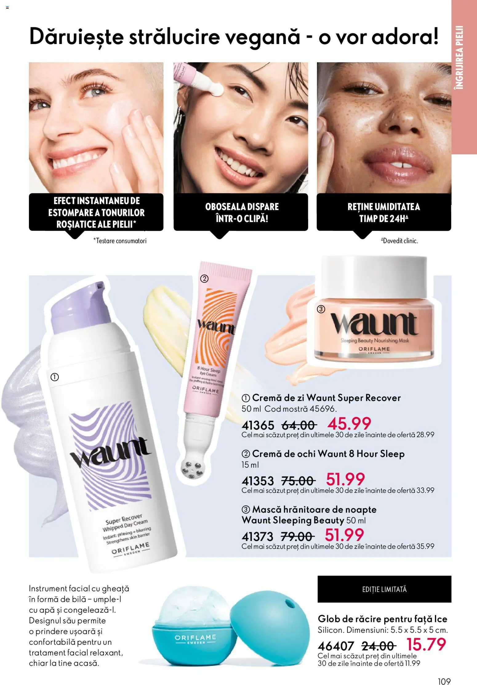 Noul catalog Oriflame – valabil de la 03.12.2025 | Pagină: 109 | Produse: Cremă de zi, Cremă, Apă