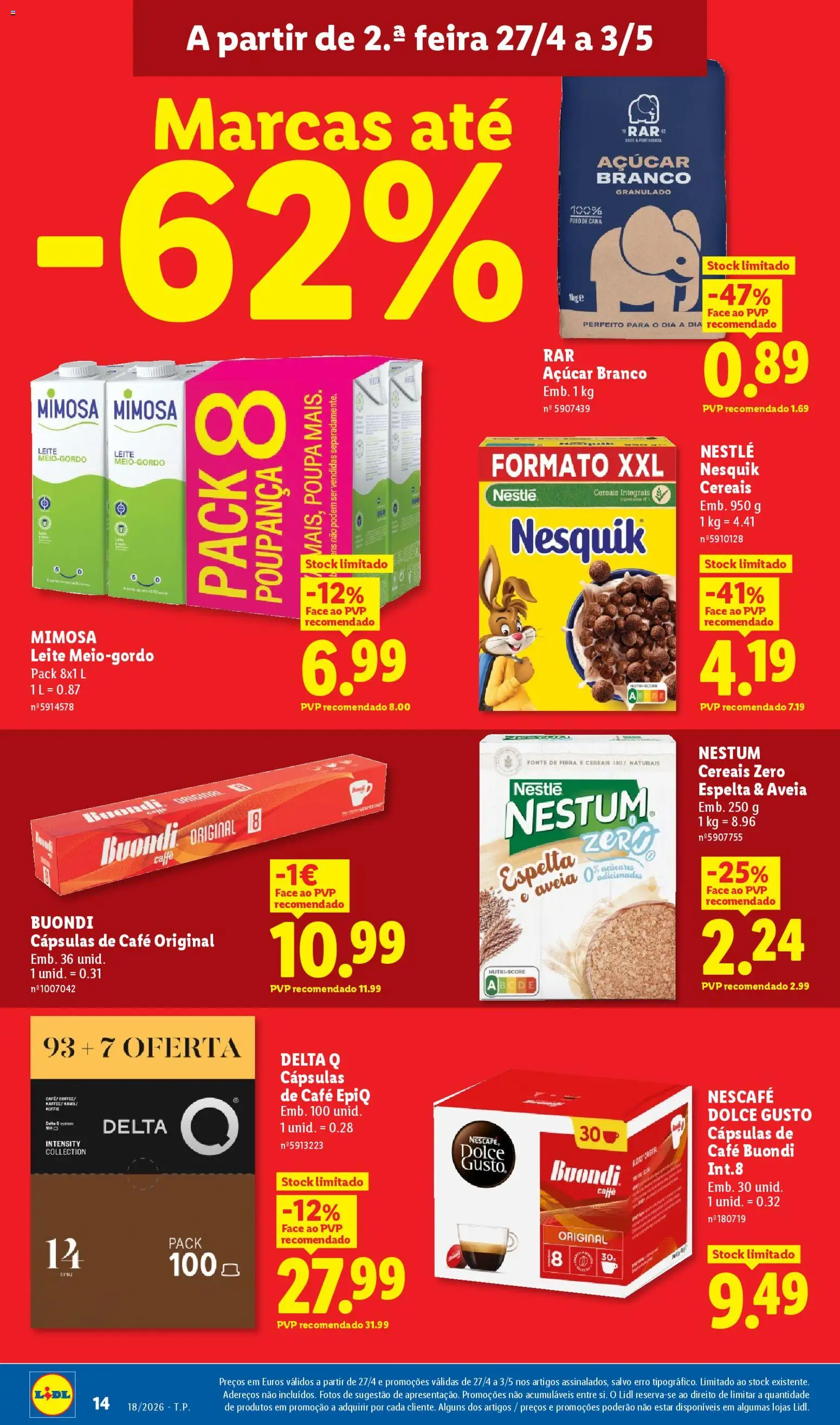 Lidl folheto | 27/04/2026 |  🎉 Como obter um desconto limitado? Poupe ainda hoje! | Portugal