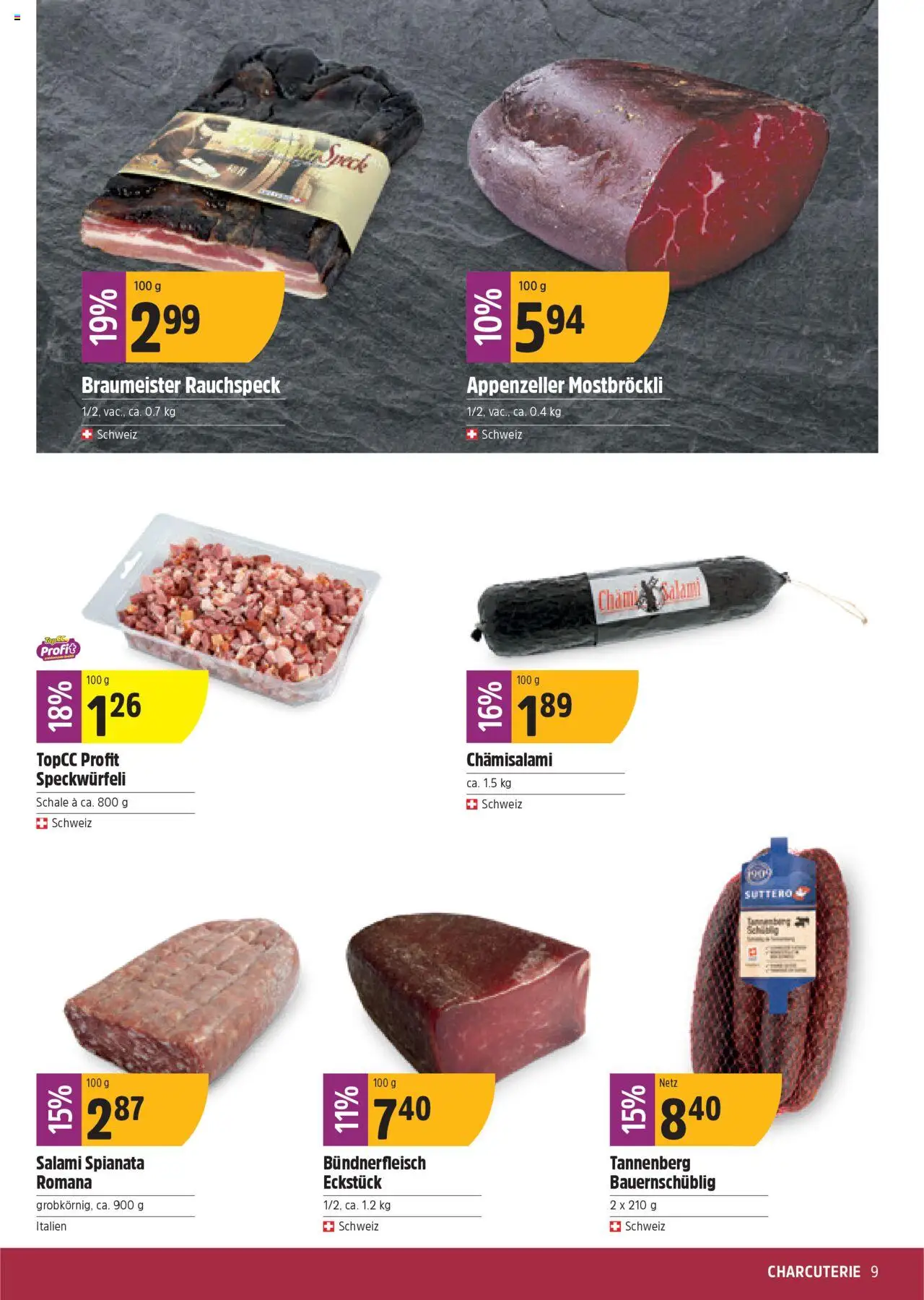 TopCC Aktionen ab 04.08.2025 | Seite: 9 | Produkte: Salami