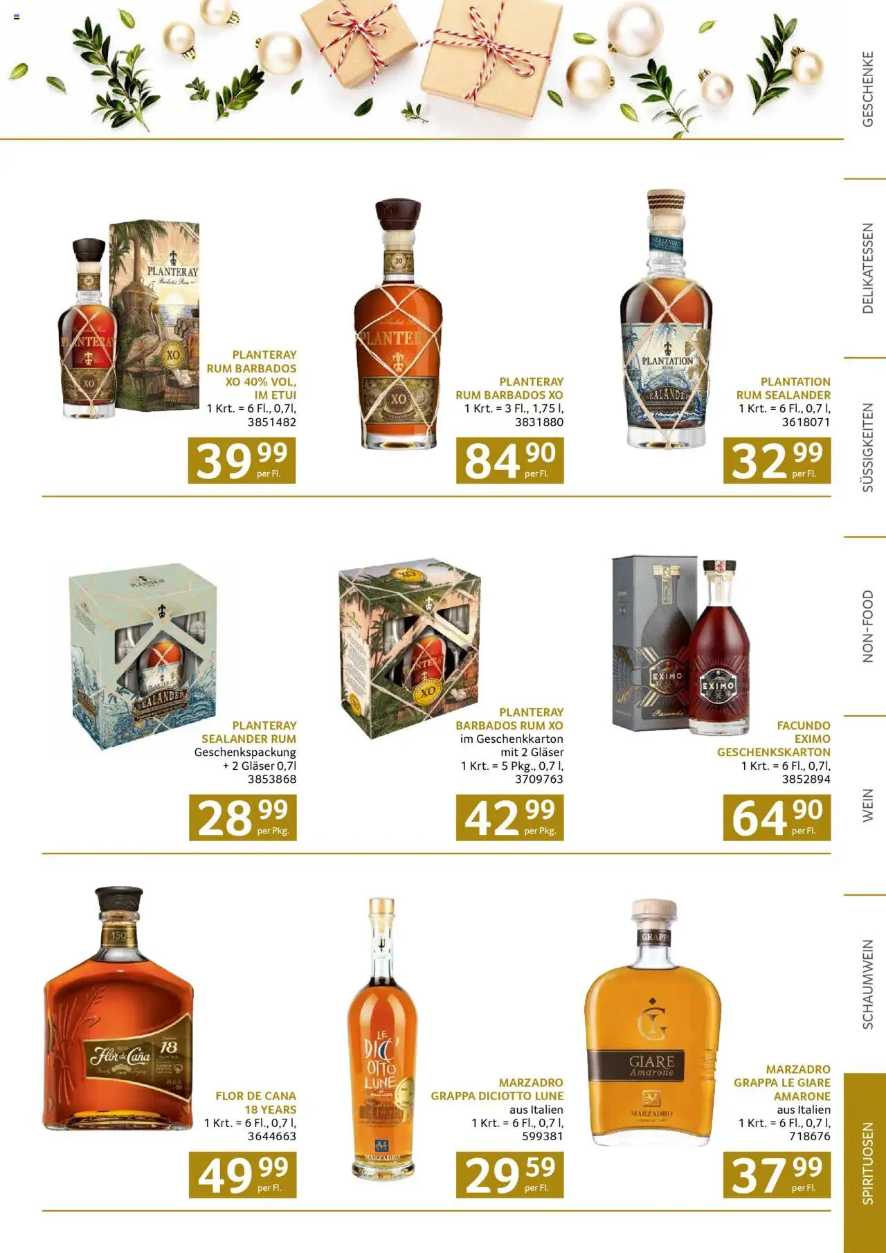 Transgourmet Weihnachtskatalog 2025 gültig ab 13.10.2025 | Seite: 79 | Produkte: Süßigkeiten, Wein