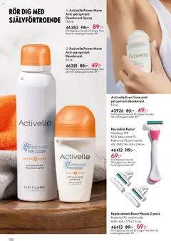 Oriflame reklamblad aktuell från 14.09.2025 | Sida: 130 | Produkter: Deodorant, Antiperspirant
