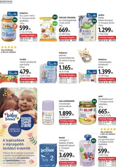 HiPP bio bébidesszert, 7 hónapos kortól (többféle), 160 g - amely érvényes a következő dátumtól: 05.03.2026 | Oldal: 14