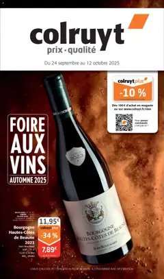 Colruyt - Prévisualisation de Colruyt - Foire aux vins  valide à partir de 24.09.2025