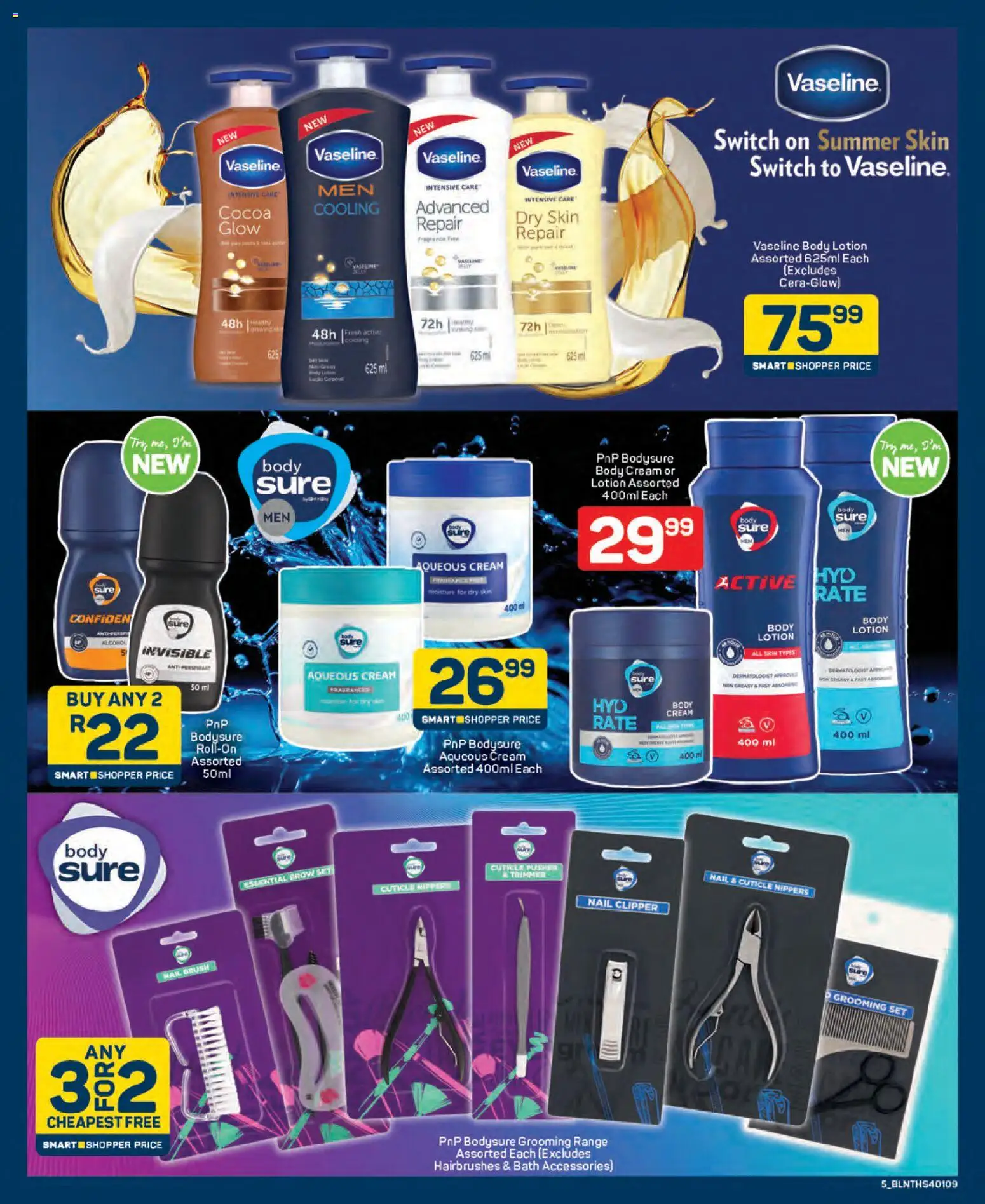 New Pick n Pay catalogue – valid from 25.03.2026 | Page: 5 | Products: Switch, Cream, Body cream, Lotion