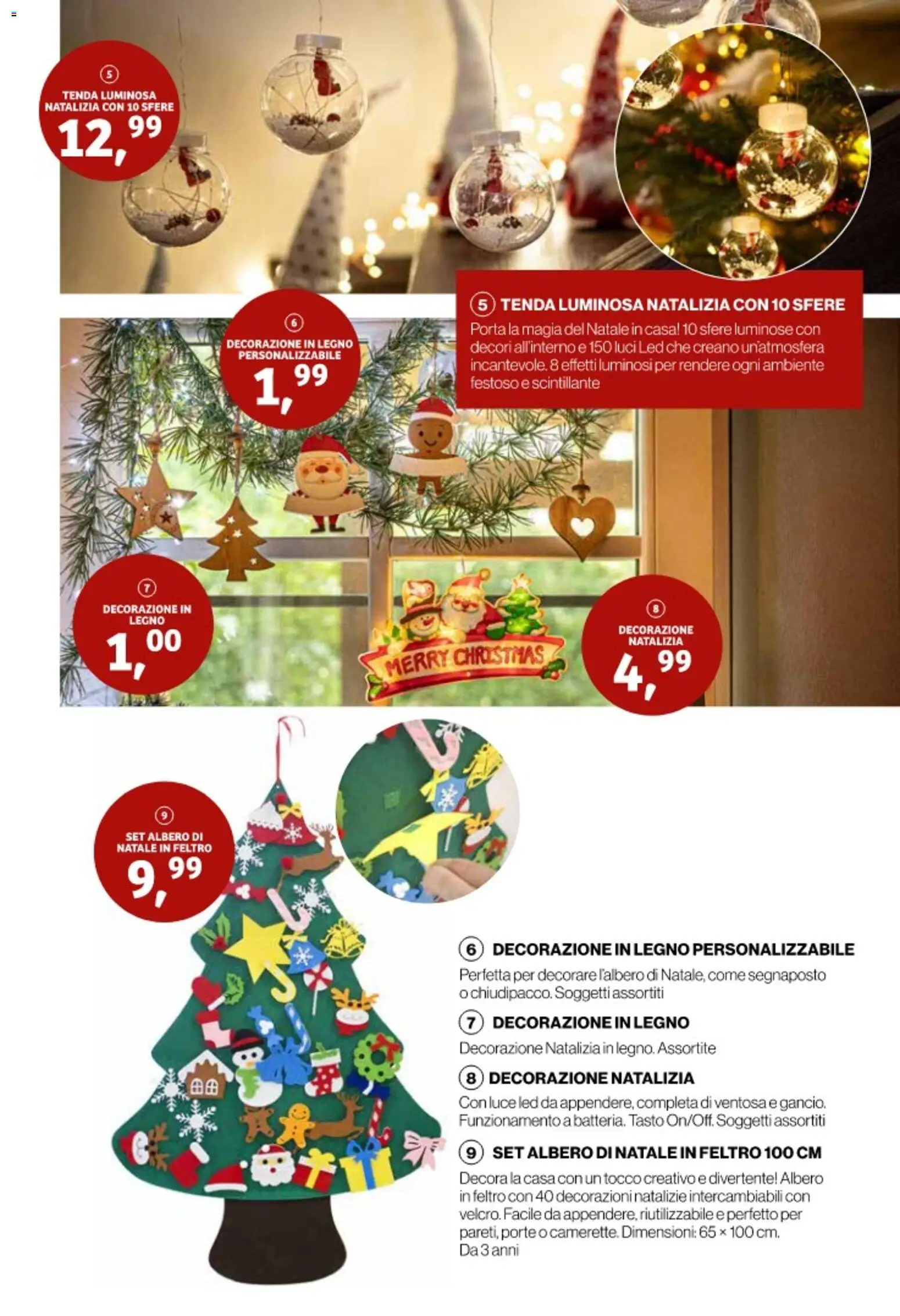 Volantino IN's del 05.11.2025 | Pagina: 7 | Prodotti: Albero di natale, Tenda, Decorazioni