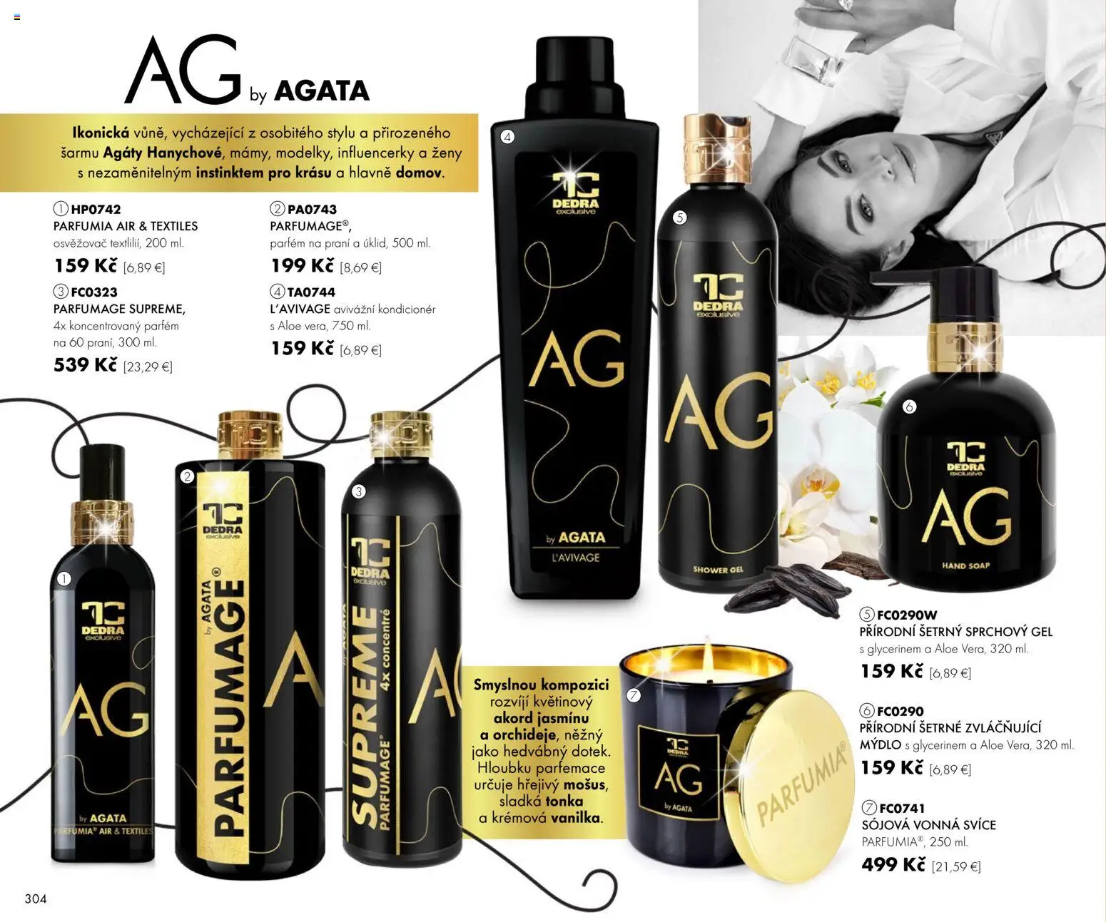 Nové Dedra akcie – leták je platný od 01.03.2026 | Strana: 4 | Produkty: Parfém, Kondicionér, Mydlo, Sprchový gél
