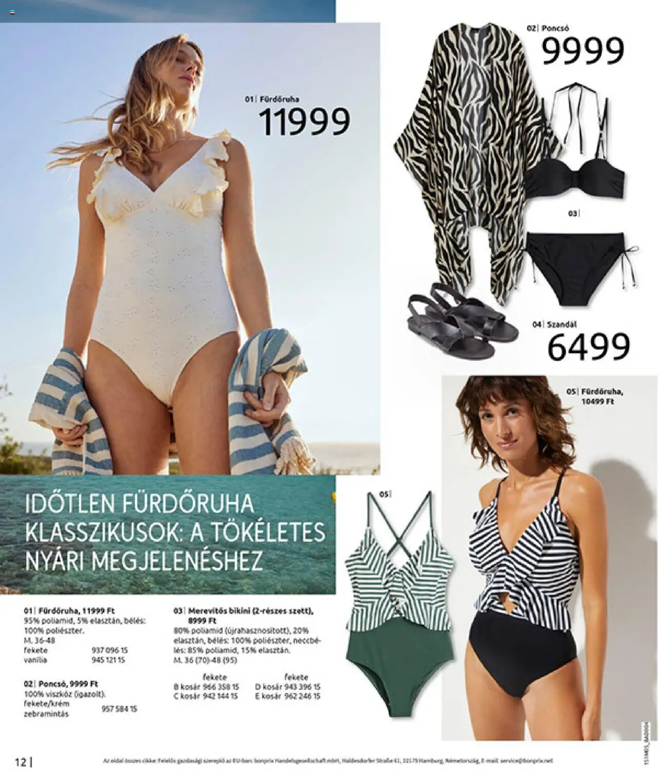 Bonprix akciós ujság - amely érvényes a következő dátumtól: 27.05.2025 | Oldal: 14 | Termékek: Bikini, Poncsó, Fürdőruha