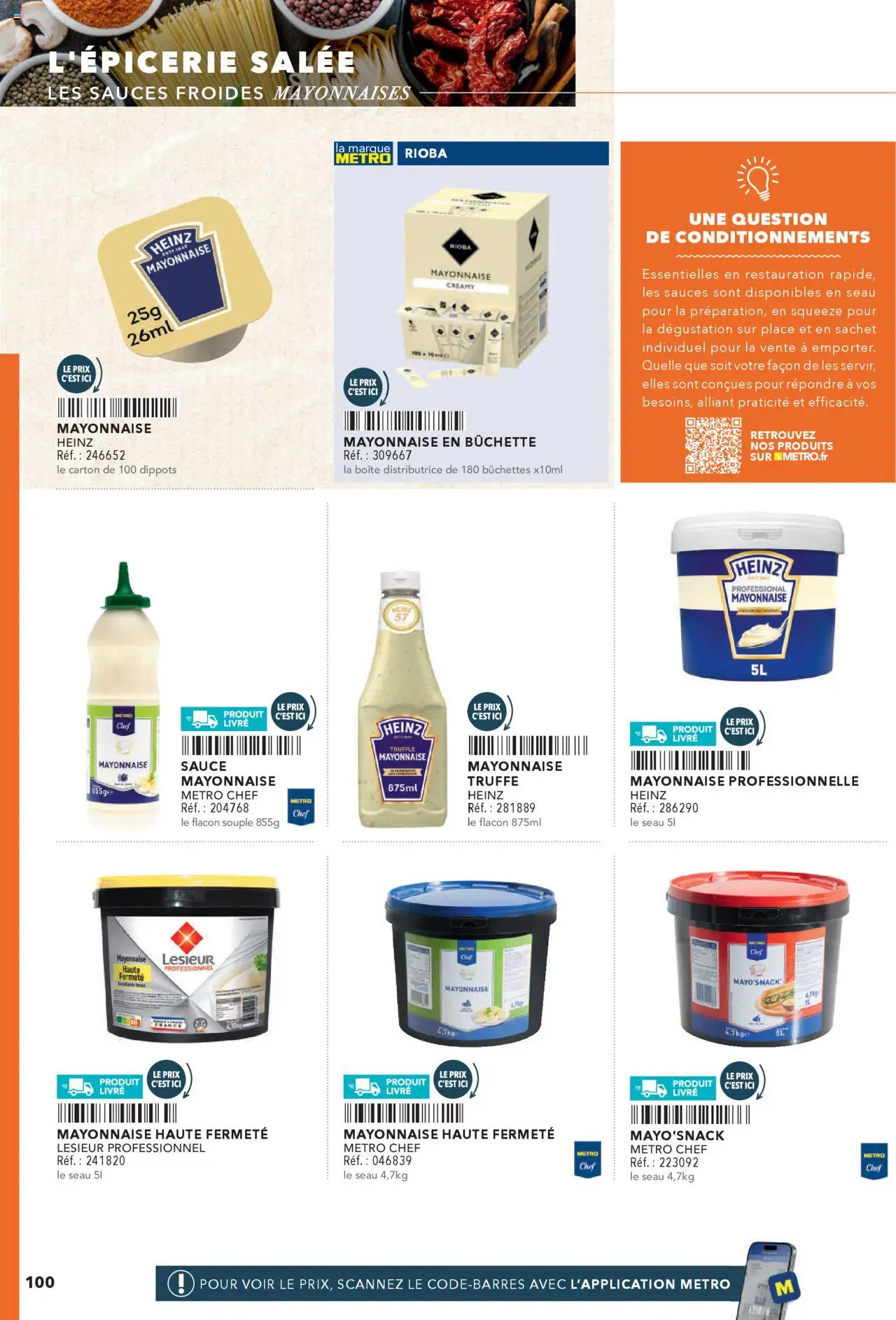  | Page: 100 | Produits: Mayonnaise, Livre