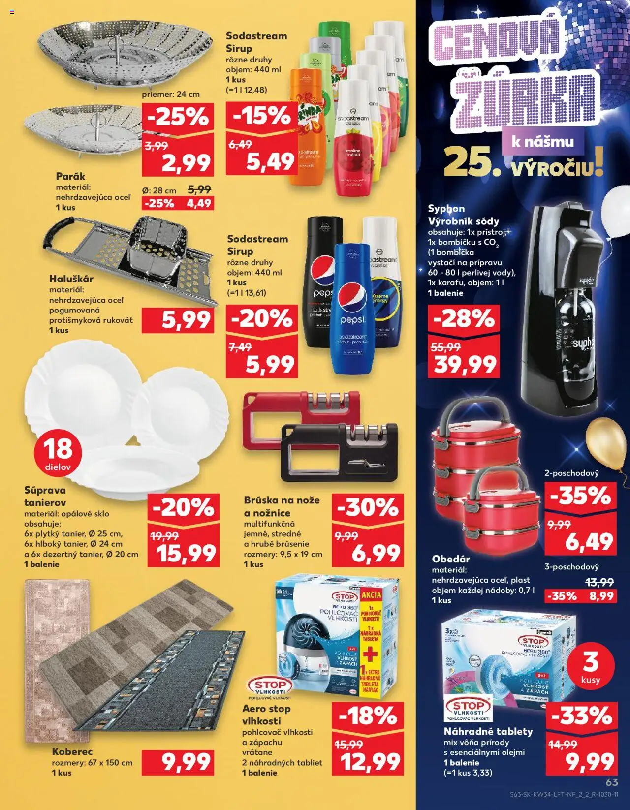 Nové Kaufland akcie – leták je platný od 21.08.2025 | Strana: 63 | Produkty: Koberec, Pohlcovač vlhkosti, Sodastream, Ceresit