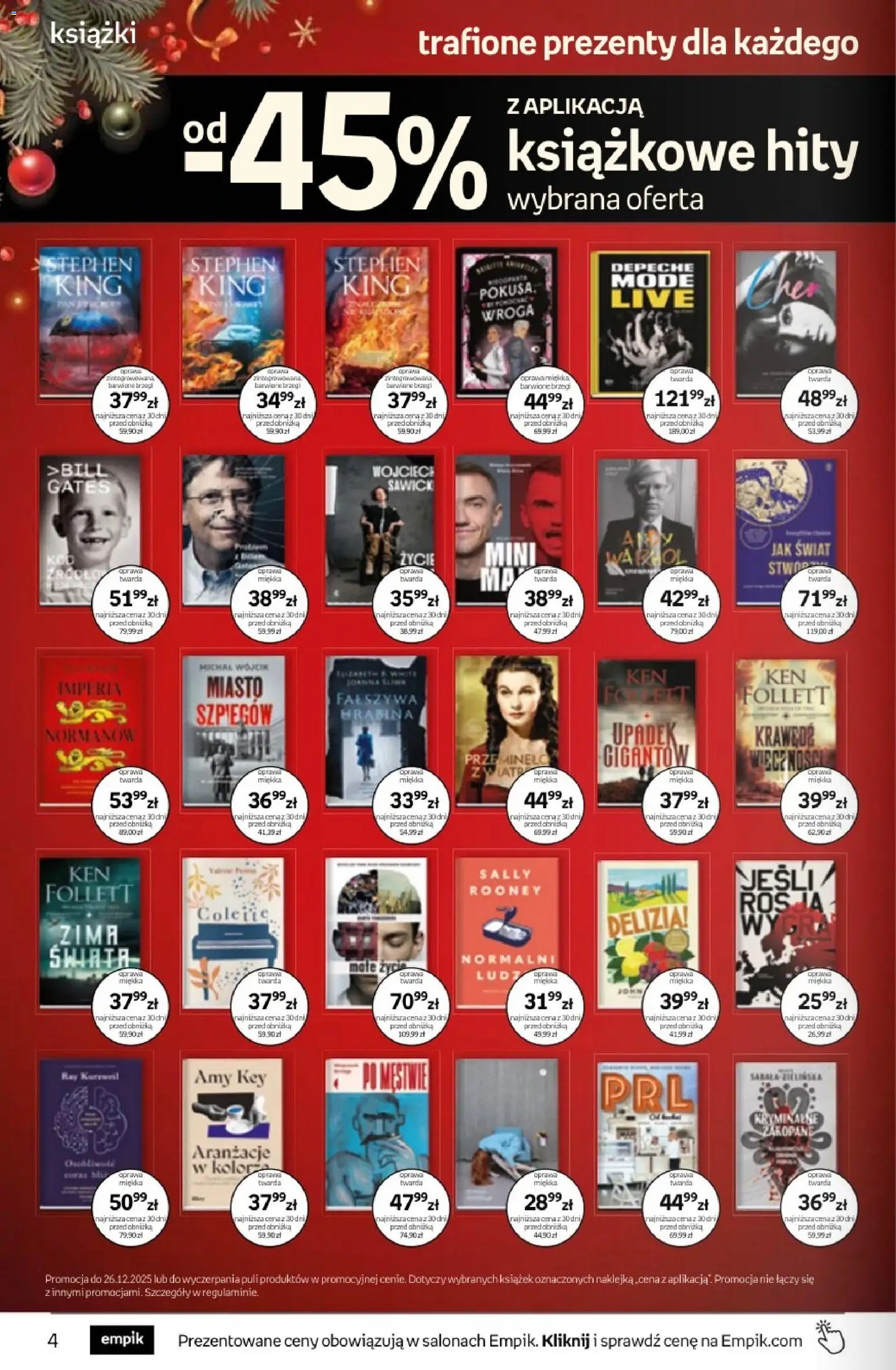 Empik promocje - Tom kultury Książki od 10.12.2025 | Strona: 4 | Produkty: Książki