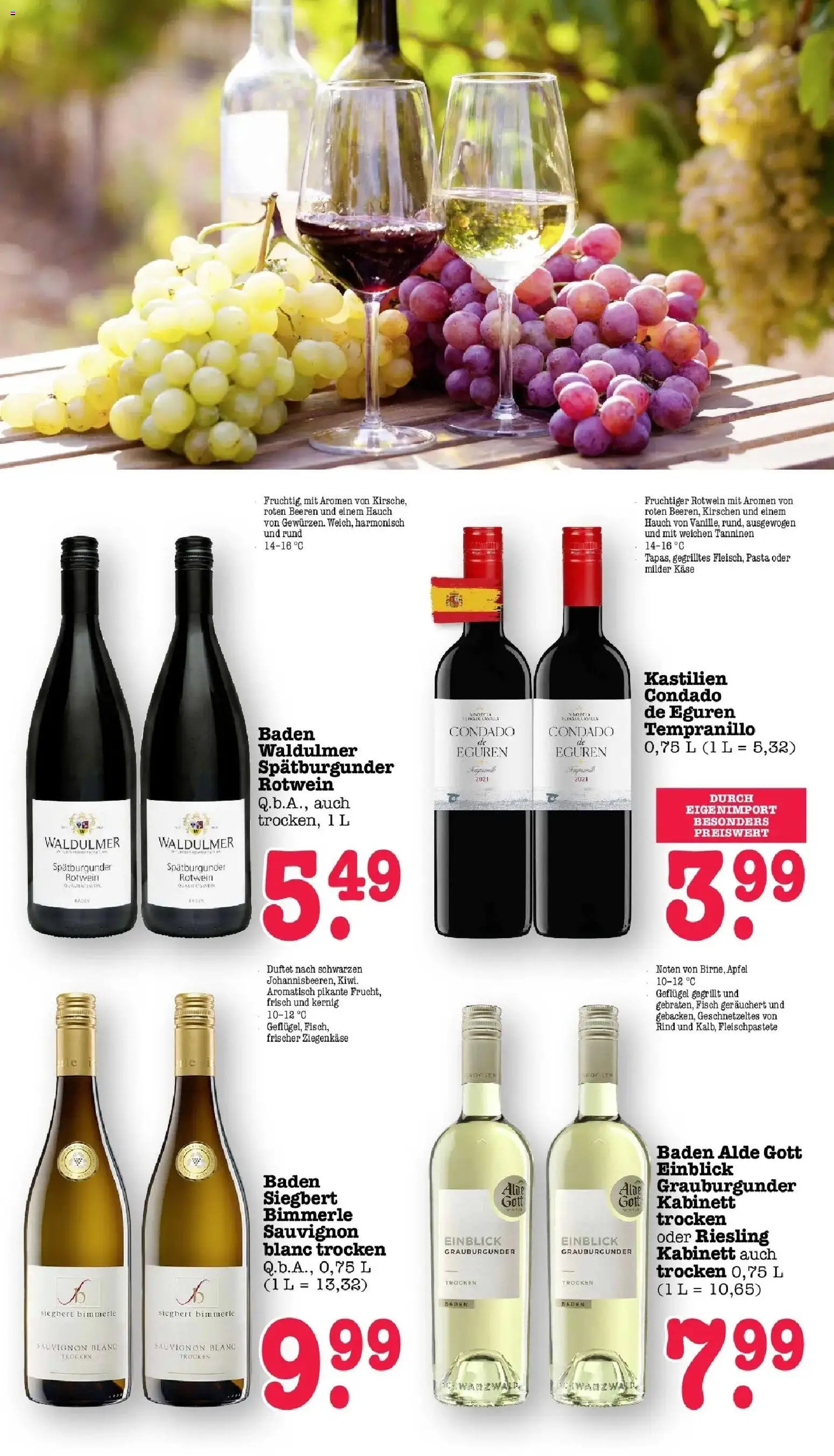 Angebote – gültig ab 23.03.2026 | Seite: 53 | Produkte: Rotwein, Ziegenkäse, Kirschen, Pasta