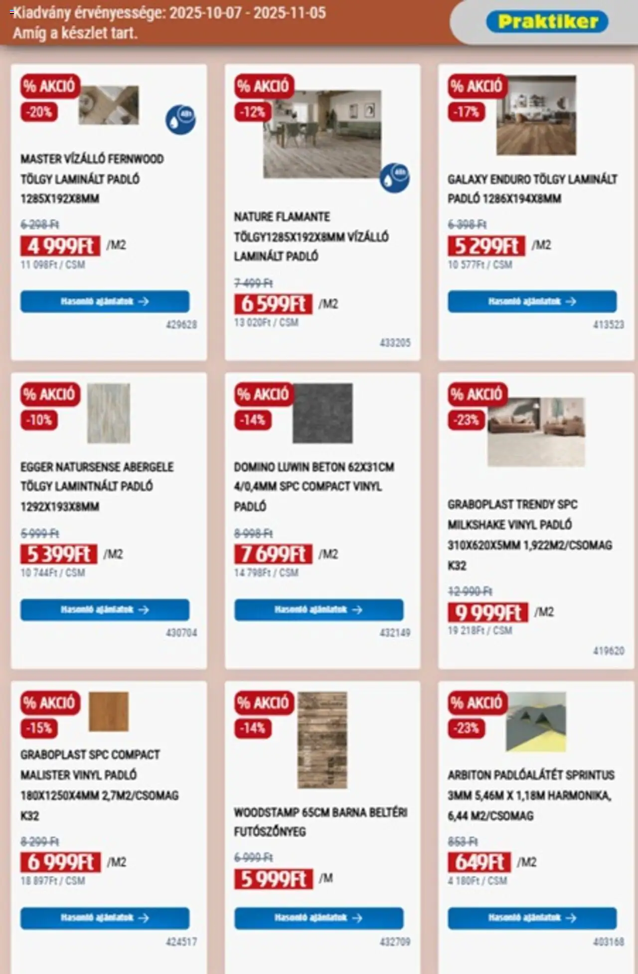 Praktiker akciós ujság - amely érvényes a következő dátumtól: 07.10.2025 | Oldal: 21 | Termékek: Laminált padló, Beton, Vinyl padló