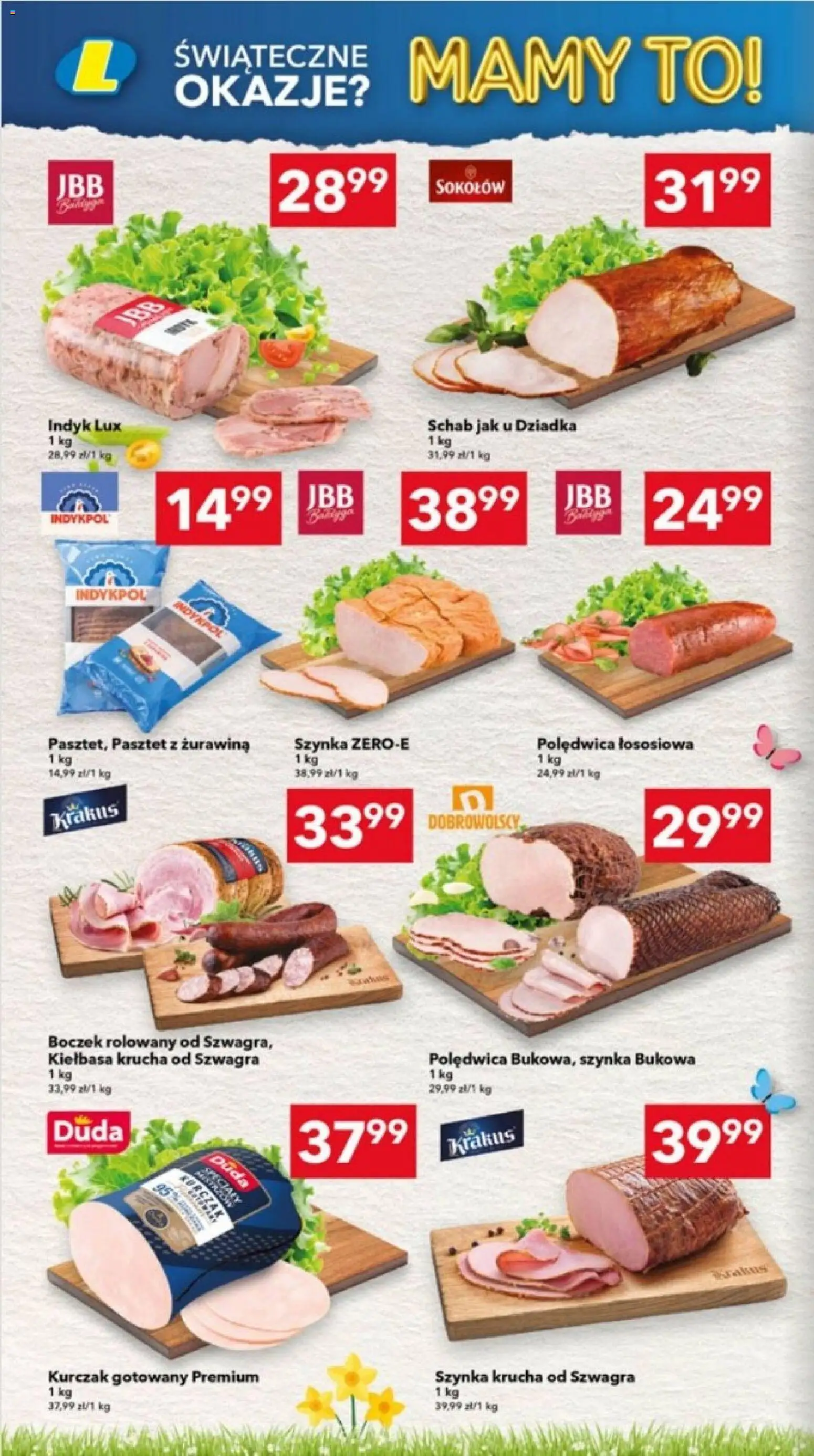 Lewiatan gazetka - Ostrów Wielkopolski od 26.03.2026 | Strona: 2 | Produkty: Kiełbasa, Schab, Boczek, Żurawina
