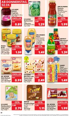 Kaufland Prospekt 	 ab 02.04.2026 gültig | Seite: 32 | Produkte: Maggi, Butter, Kuchen, Erbsen