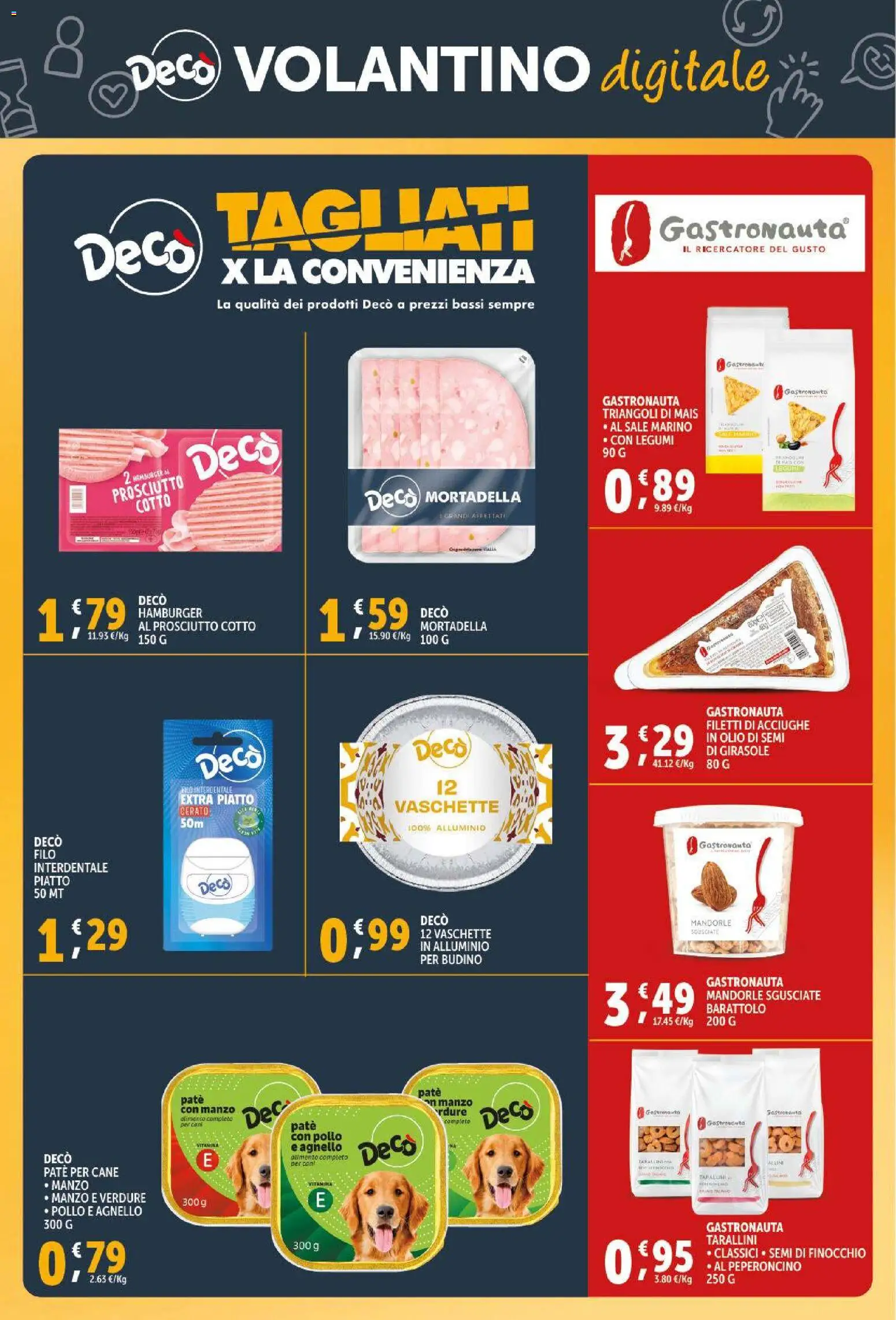 Volantino Decò del 30.01.2026 | Pagina: 31 | Prodotti: Prosciutto, Budino, Agnello, Vaschette