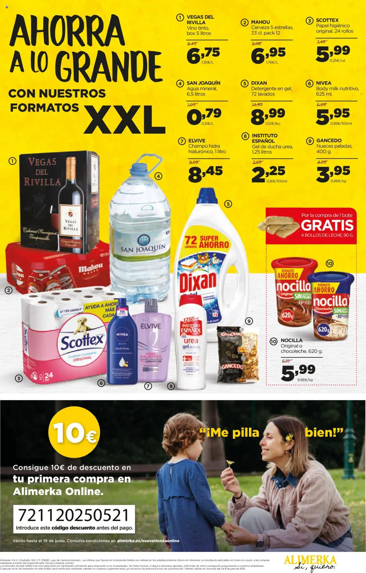 Alimerka folleto Asturias │ válido desde el 02.06.2025 | Página: 16 | Productos: Gel de ducha, Detergente, Chocolate, Body