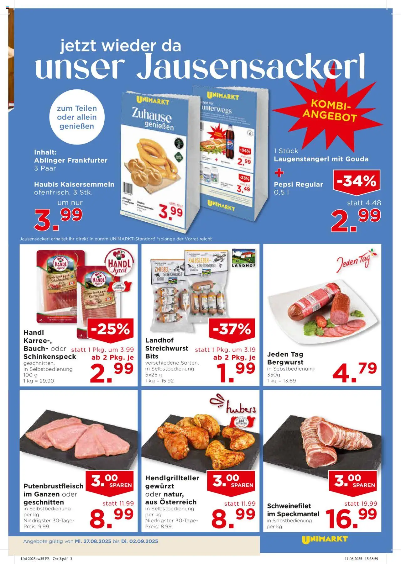 Unimarkt Ost gültig ab 27.08.2025 | Seite: 3