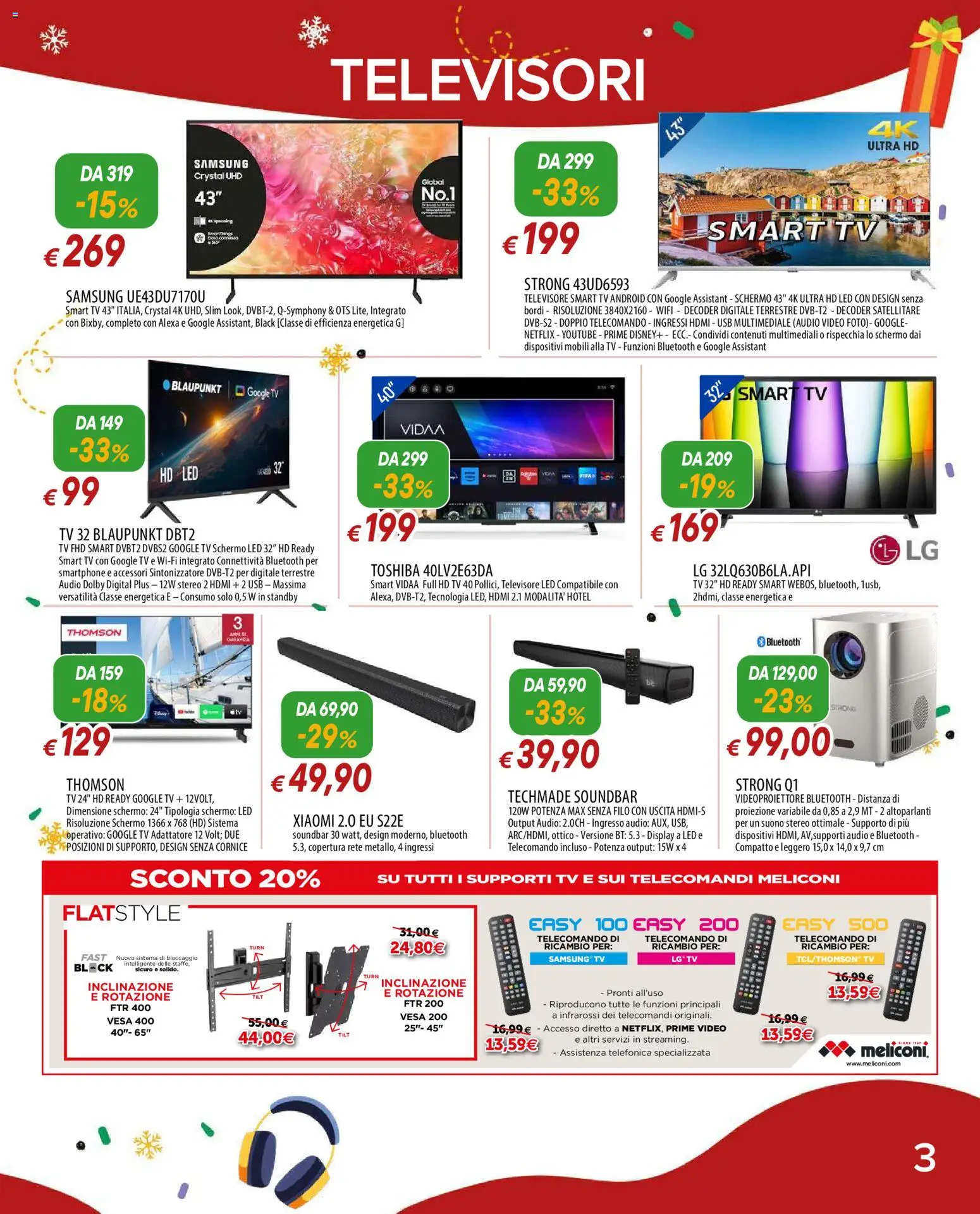 Volantino Galassia del 01.12.2025 | Pagina: 3 | Prodotti: Schermo, Audio, Satellitare, Samsung