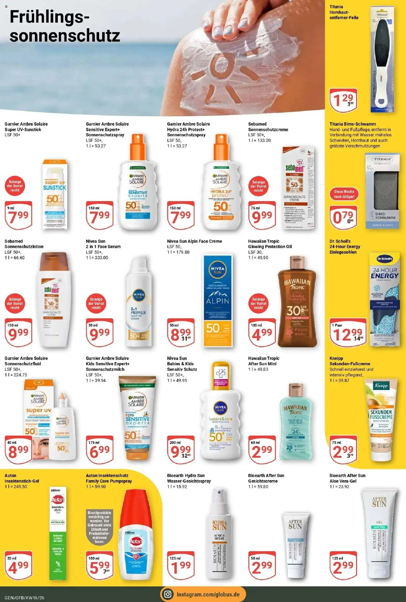 Globus Prospekt Gensingen	 – gültig ab 12.04.2026 | Seite: 18 | Produkte: Energy, Creme, Wasser, After Sun