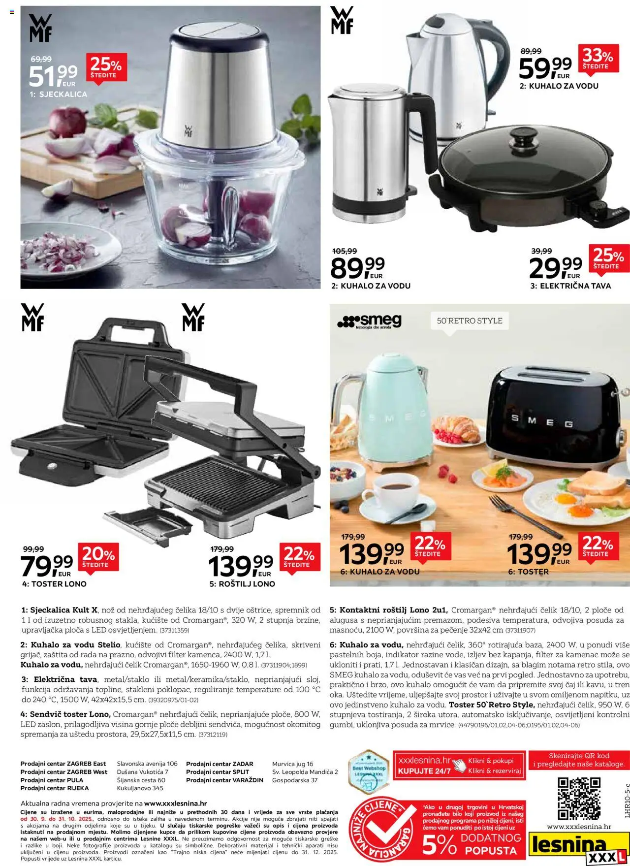 Lesnina katalog | vrijedi od 30.09.2025 | Stranica: 12 | Proizvodi: Kuhalo za vodu, Toster, Čaj, Nož