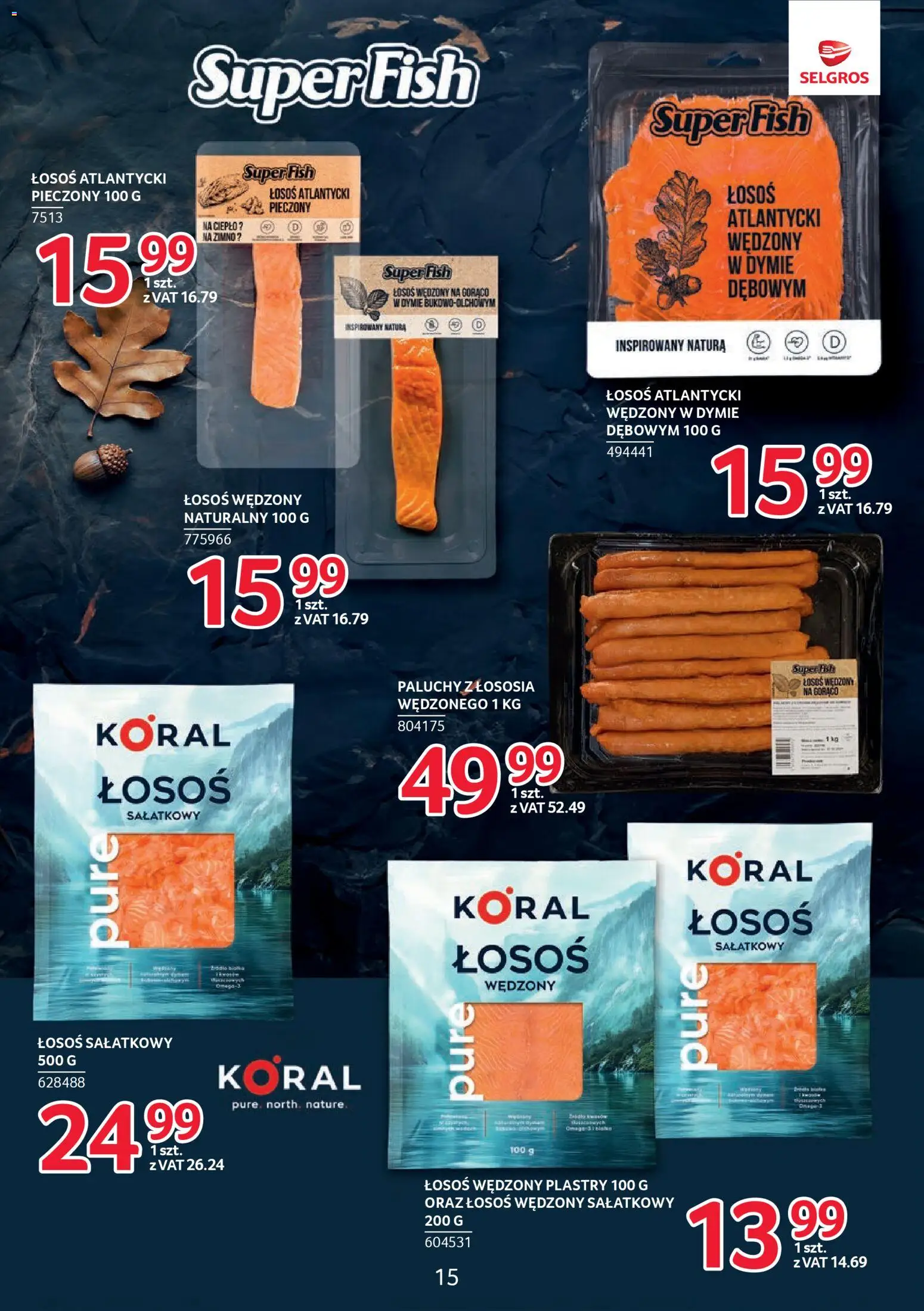 Selgros cash&carry Gazetka - Markowe produkty od 04.12.2025 | Strona: 15 | Produkty: Łosoś wędzony, Łosoś atlantycki, Łosoś, Łosoś wędzony na gorąco