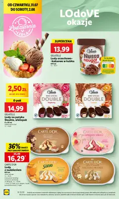 Lidl Gazetka od 31.07.2025 | Strona: 38 | Produkty: Malina, Tiramisu, Lody na patyku, Lody