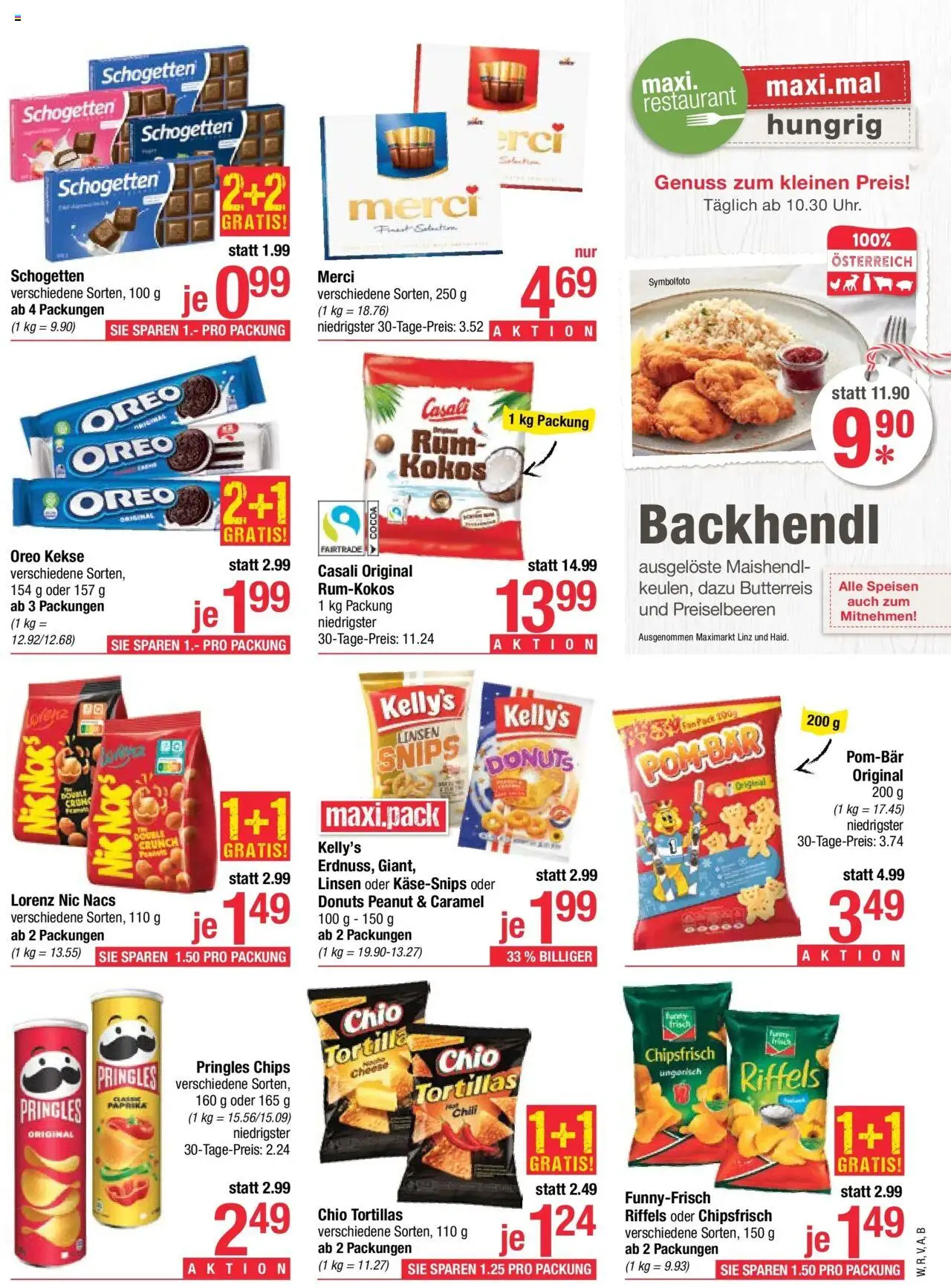 Maximarkt Vöcklabruck, Wels gültig ab 06.10.2025 | Seite: 17 | Produkte: Chips, Kekse, Chili