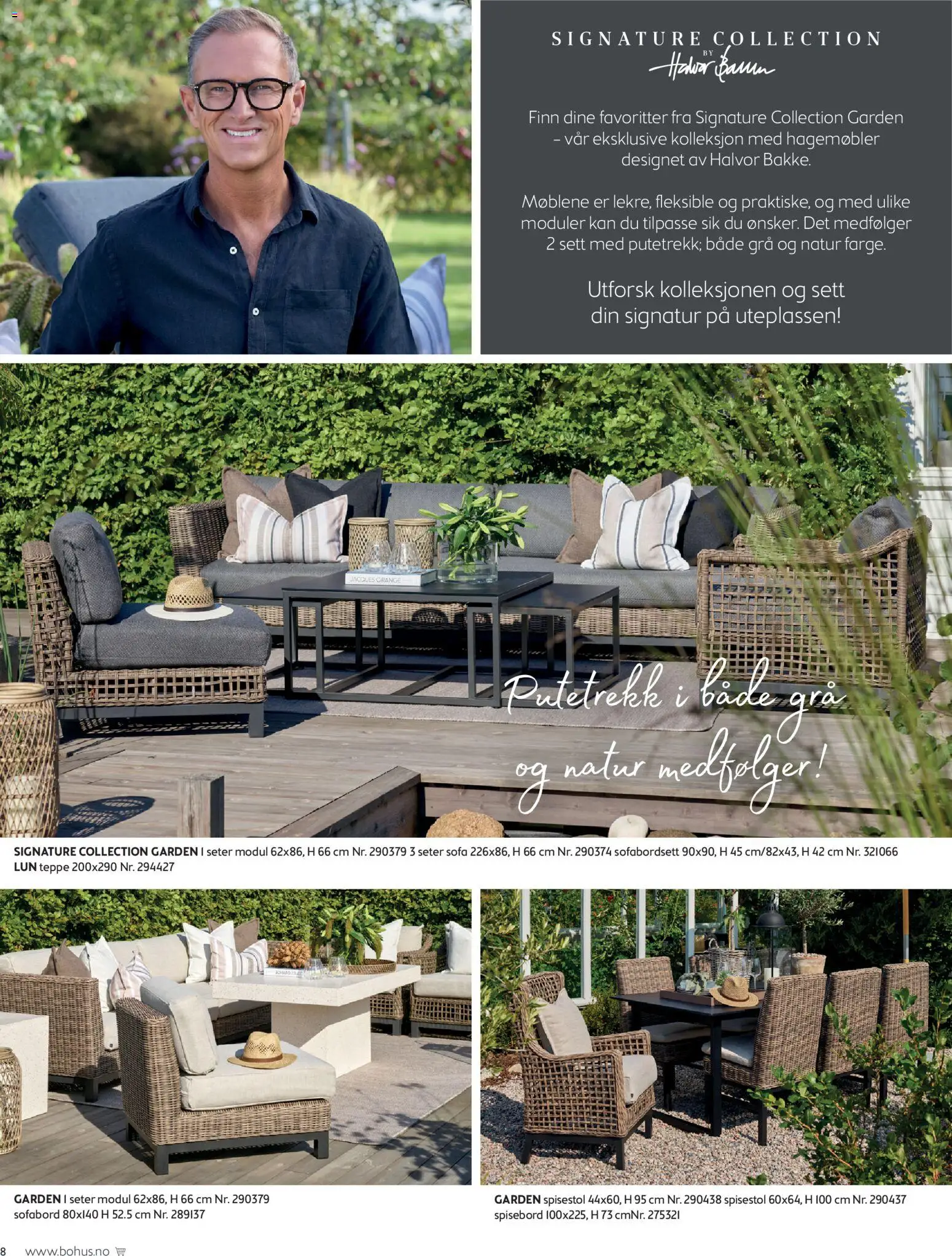 {H1} | Side: 8 | Produkter: Spisebord, Spisestol, Hagemøbler, Teppe