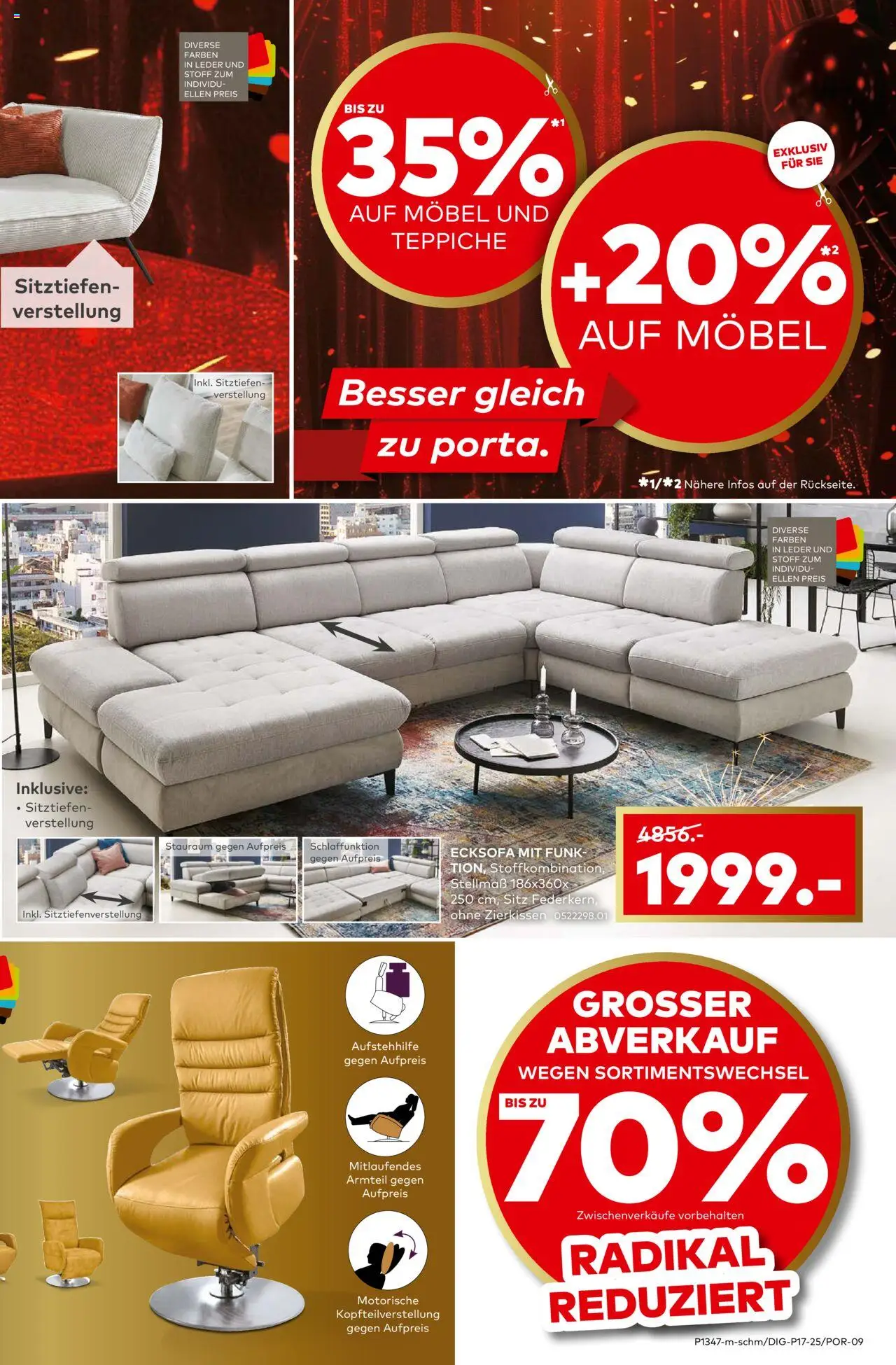 Porta! Prospekt 	 – gültig ab 08.09.2025 | Seite: 7 | Produkte: Ecksofa