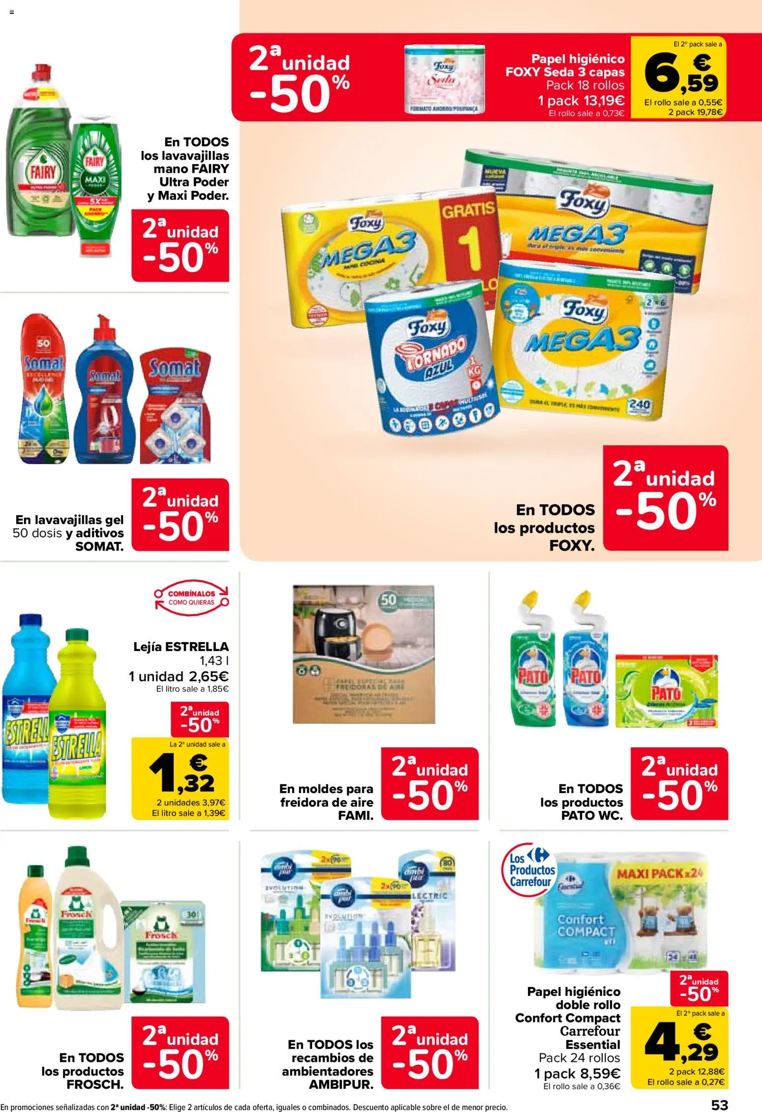 Carrefour folleto │ válido desde el 15.01.2026 | Página: 57 | Productos: Papel higienico, Lavavajillas, Freidora