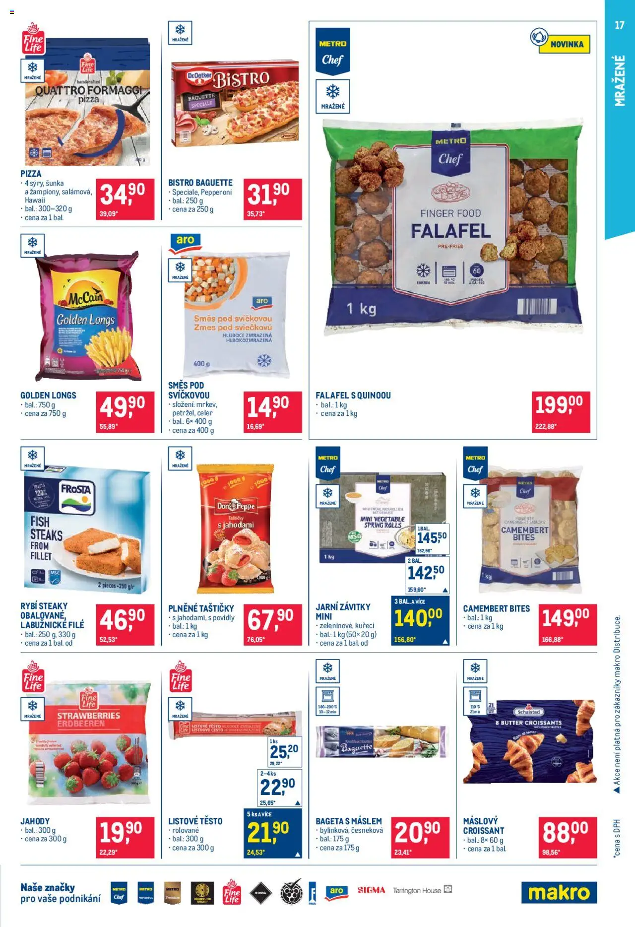 Makro leták - Pro milovníky jídla od 24.09.2025 | Strana: 17 | Produkty: Falafel, Jahody, Celer, Camembert