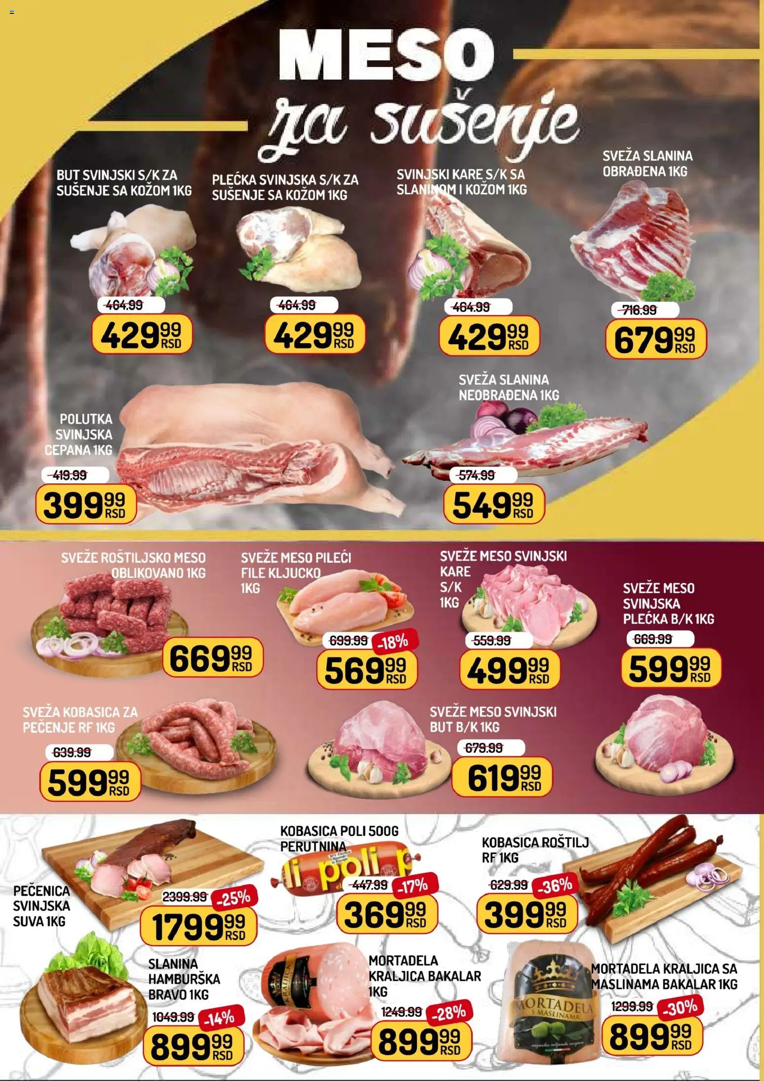 Aman katalog - važi od 12.12.2025 | Strana: 2 | Proizvode: Slanina, Svinjska plećka, Kobasica, Roštilj