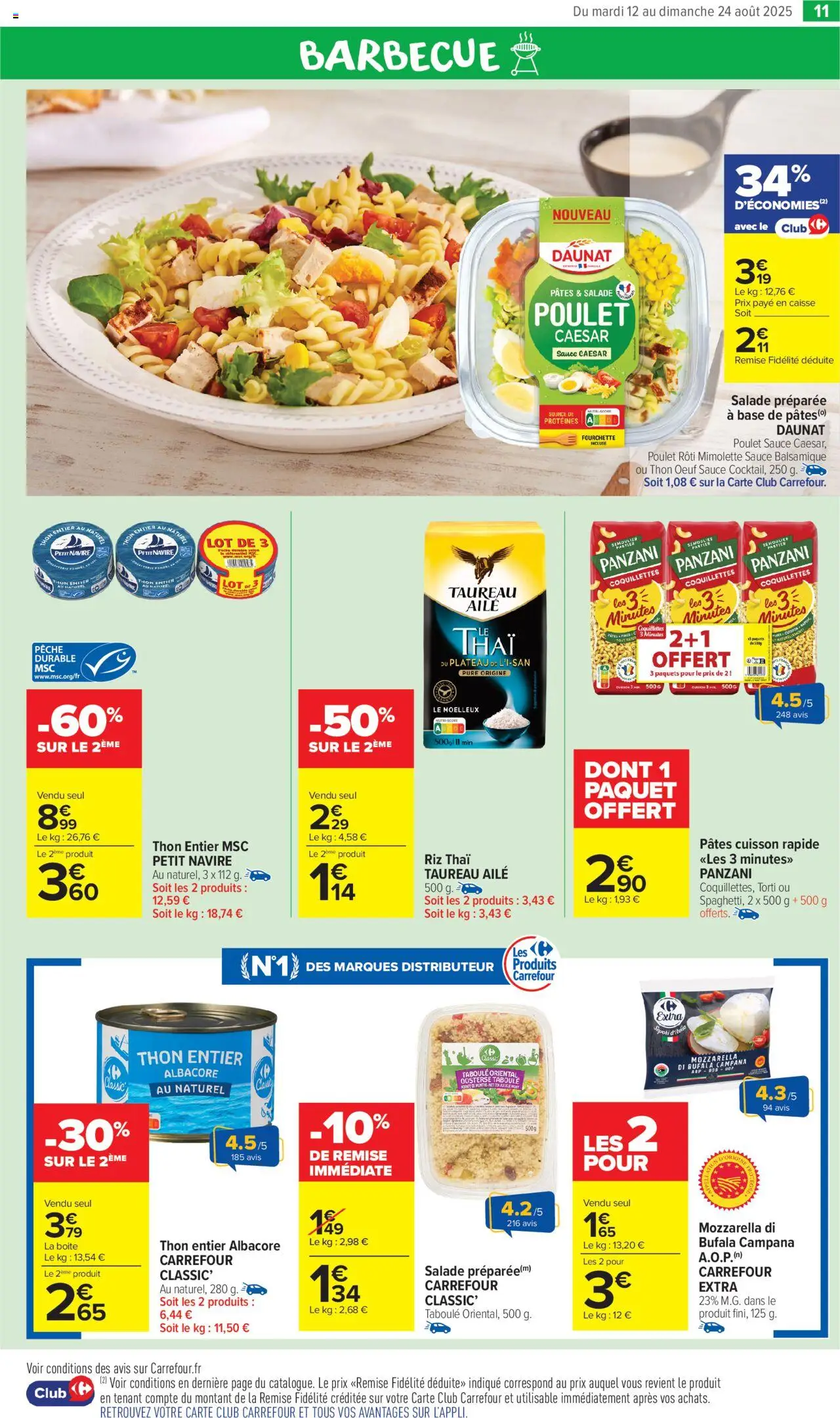  | Page: 13 | Produits: Salade, Barbecue, Plateau, Coquillettes