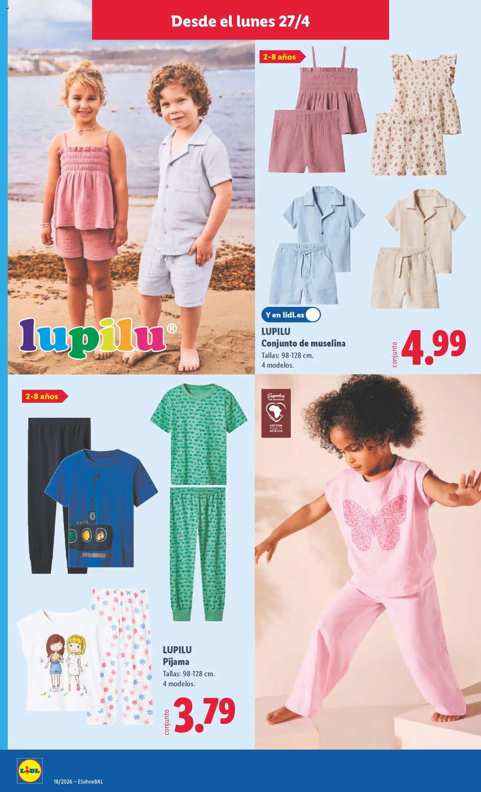 Lidl folleto de bazar │ válido desde el 27.04.2026 | Página: 14 | Productos: Pijama
