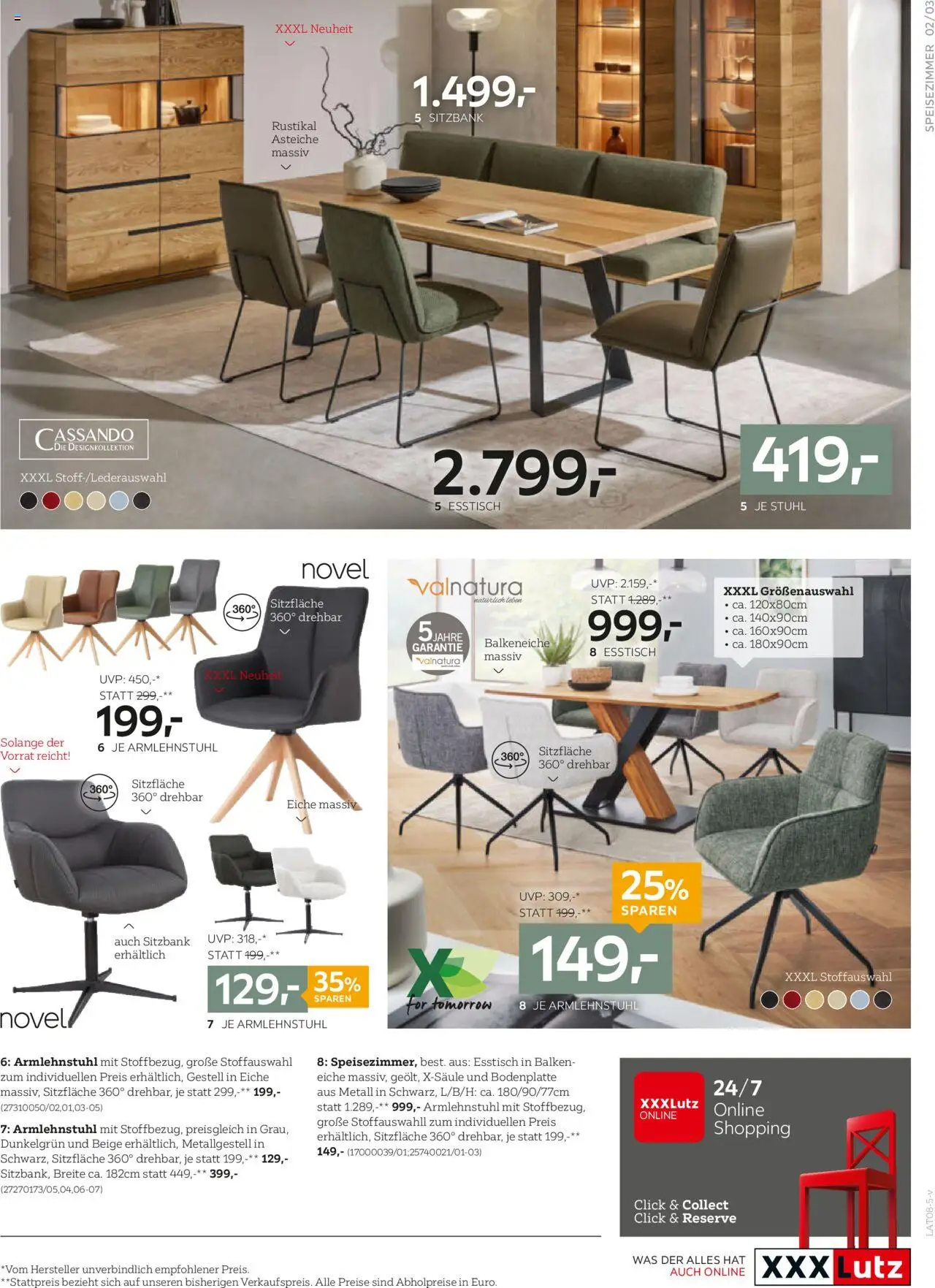 XXXLutz Prospekt aktuell gültig ab 19.08.2025 | Seite: 3 | Produkte: Stuhl