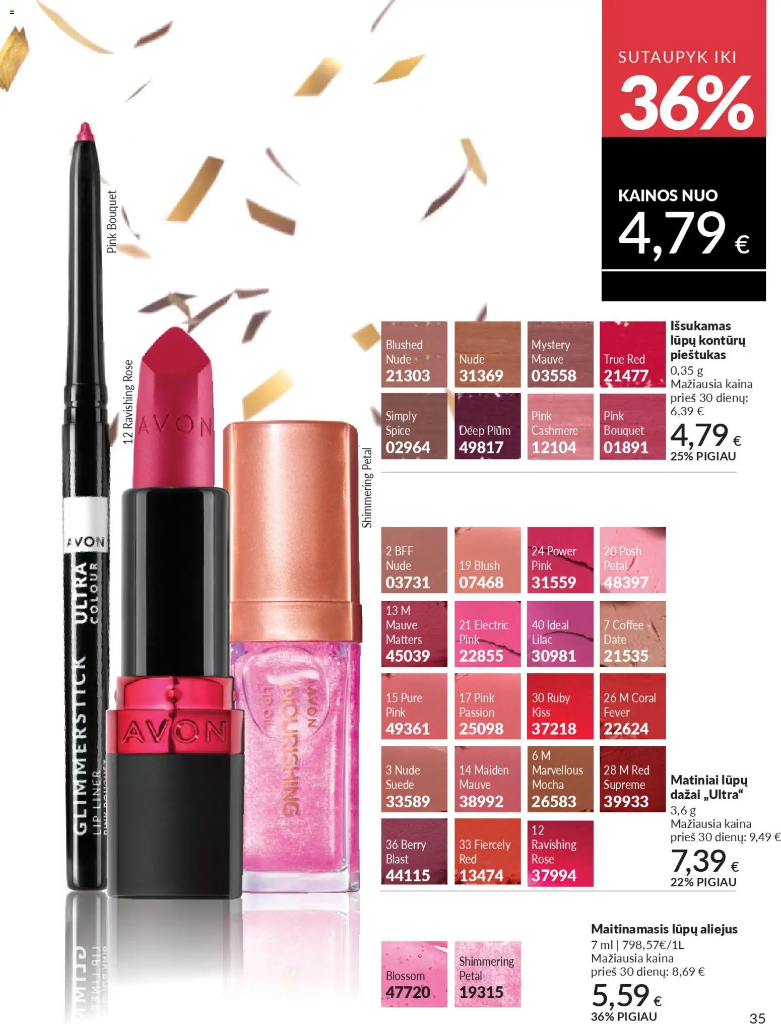 AVON akcijos nuo 01.01.2026 | Puslapis: 35 | Prekių: Aliejus
