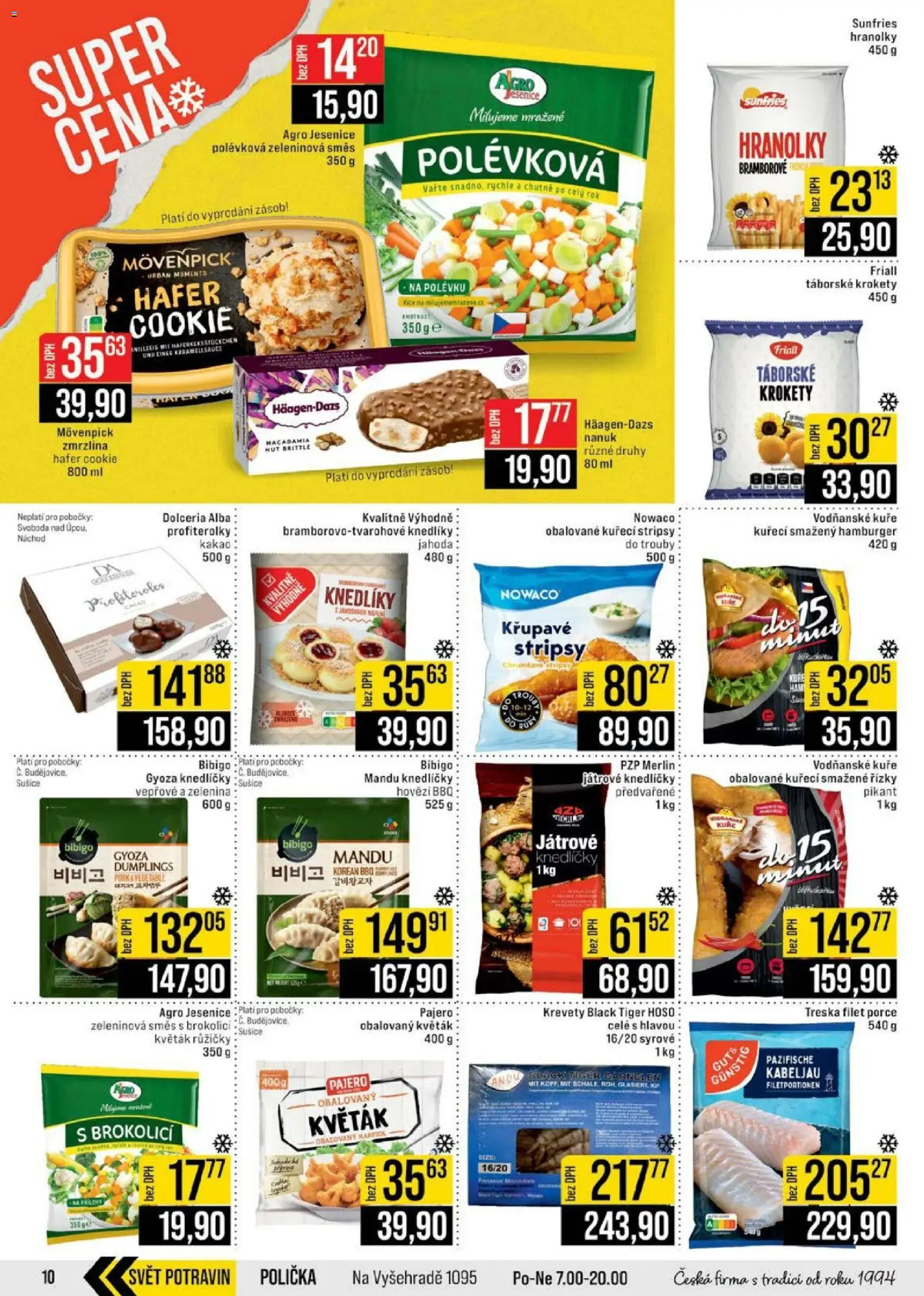 Jip leták - Cash & Carry od 18.02.2026 | Strana: 10 | Produkty: Treska, Květák, Hranolky, Filet