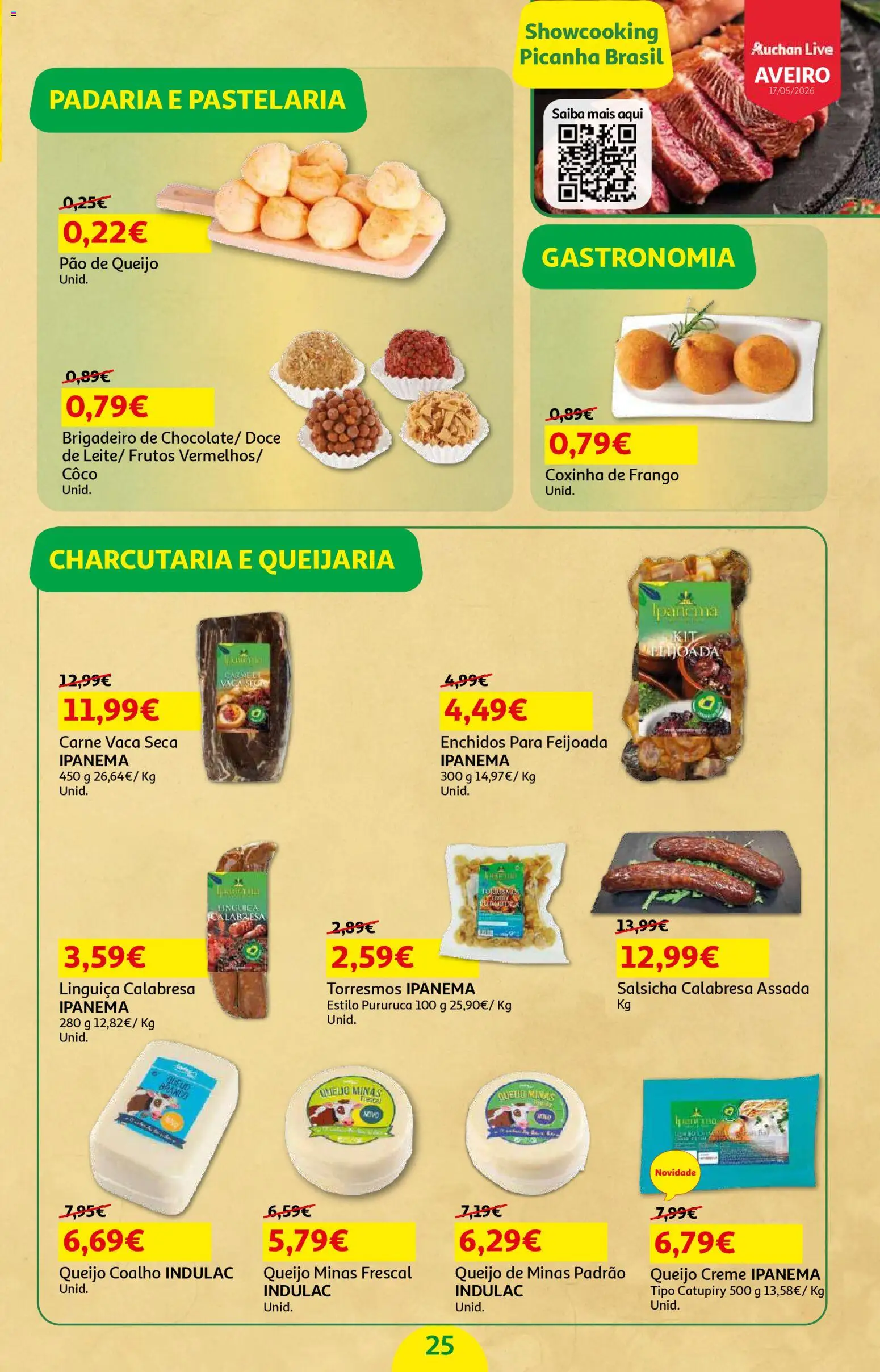 Auchan - Beleza Interiores Spring │ válido de 21.04.2026 | Página: 25 | Produtos: Frango, Pão de queijo, Carne, Creme