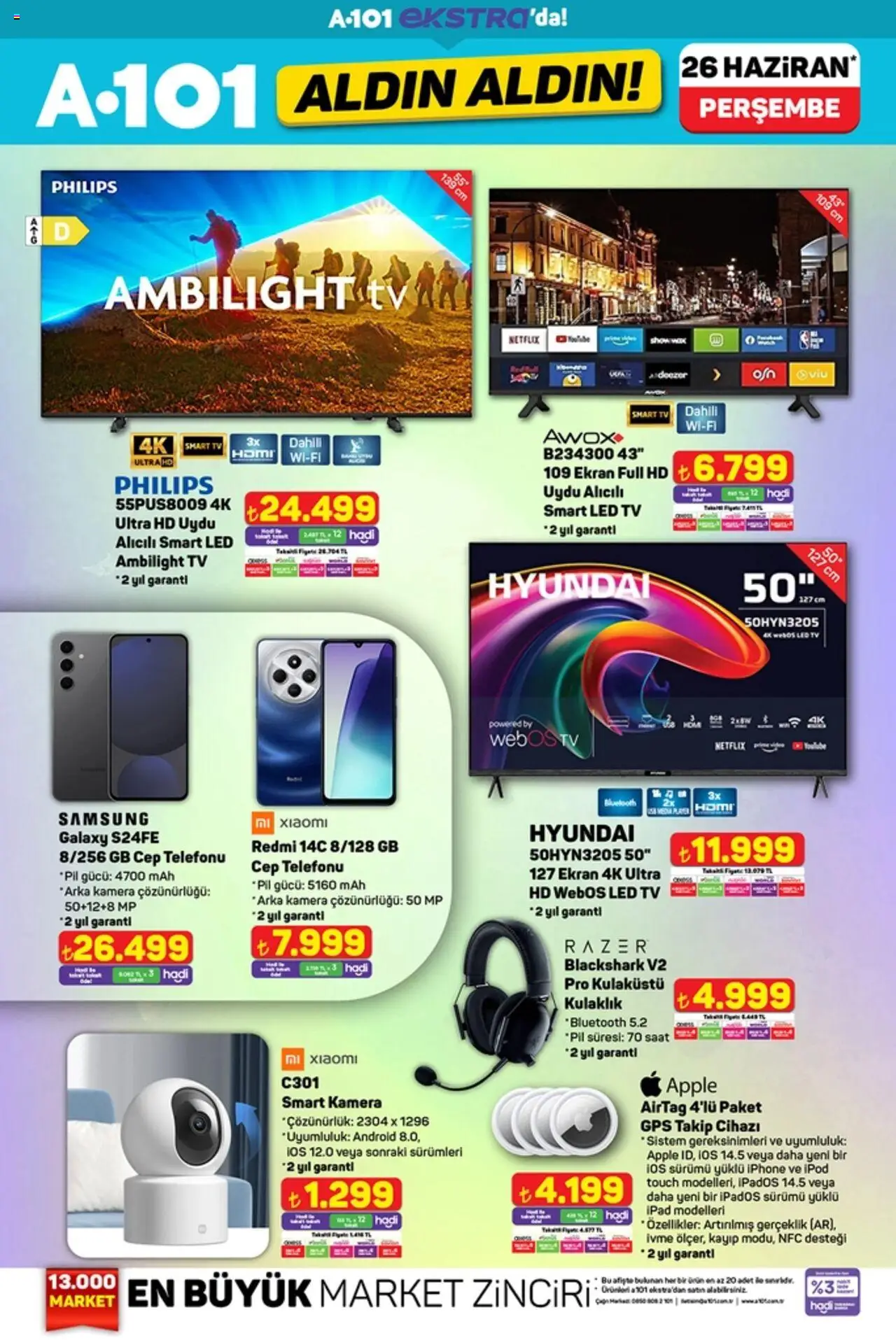 A101 Katalog Aldın Aldın - 26.06.2025 tarihinden itibaren geçerlidir | Sayfa: 17 | Ürünler: Ipod, Ipad, Saat, Kulaklık