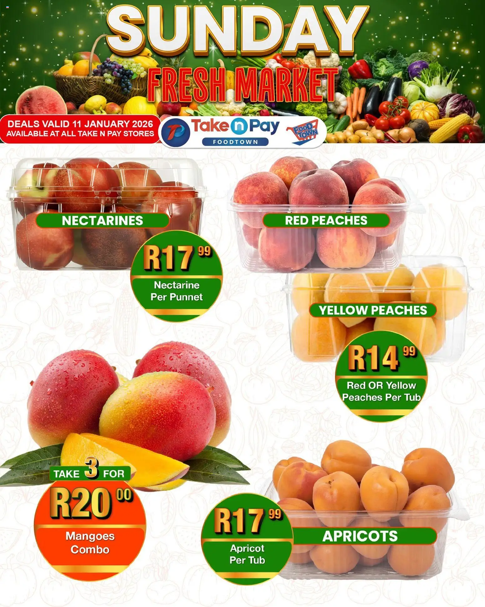 New Take n Pay catalogue – valid from 11.01.2026 | Page: 3 | Products: Nectarines