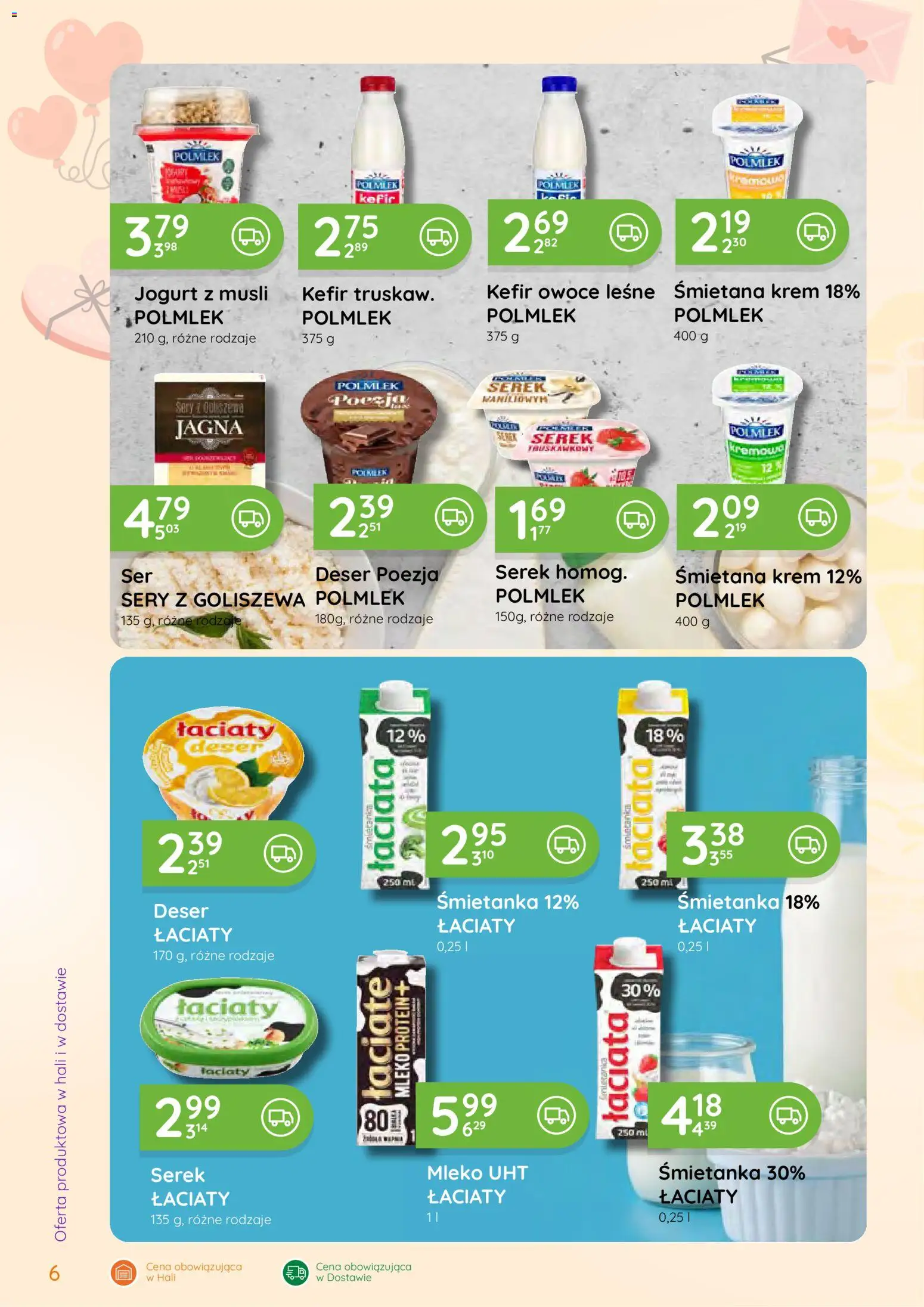 Eurocash Gazetka - Oferta Produktowa od 09.02.2026 | Strona: 6 | Produkty: Kefir, Serek, Sery, Musli