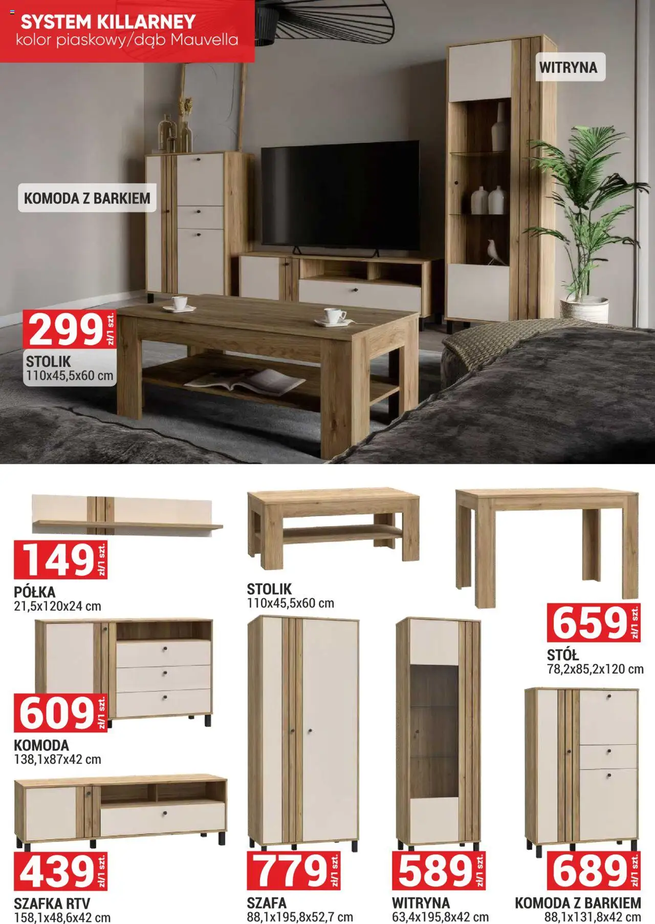 Merkury Market Gazetka - Meble, Wypoczynki, Materace od 01.10.2025 | Strona: 10 | Produkty: Szafa, Komoda, Stół, Witryna