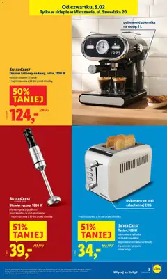 Pogląd oferty "SILVERCREST KITCHEN TOOLS Blender ręczny, 1000 W, płynna regulacja prędkości, stopa blendera ze stali nierdzewnej" - ważna od 05.02.2026 | Strona: 5 | Produkty: Blender