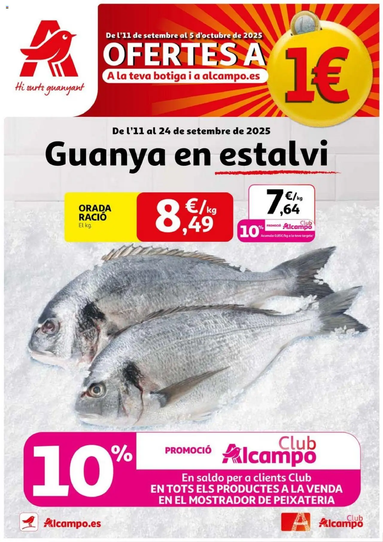 Alcampo - HP catalan │ válido desde el 11.09.2025 | Página: 1