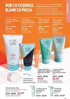 Ofertele Oriflame valabile de la 01.10.2025 | Pagină: 105 | Produse: Loțiune tonică, Exfoliant, Gel de curățare, Sos
