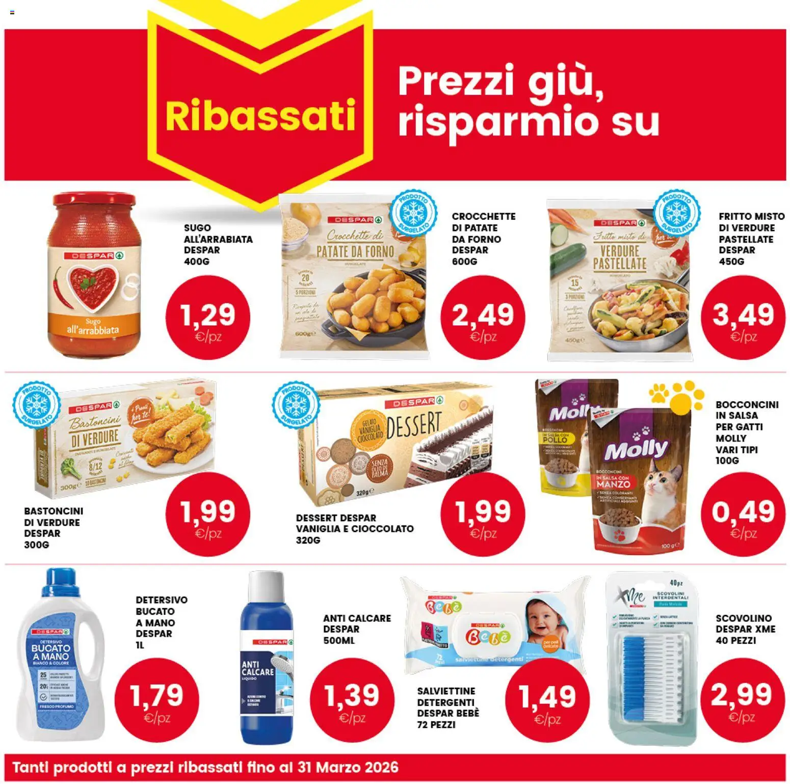 Volantino Interspar del 16.03.2026 | Pagina: 33 | Prodotti: Verdure, Salsa, Forno, Sugo