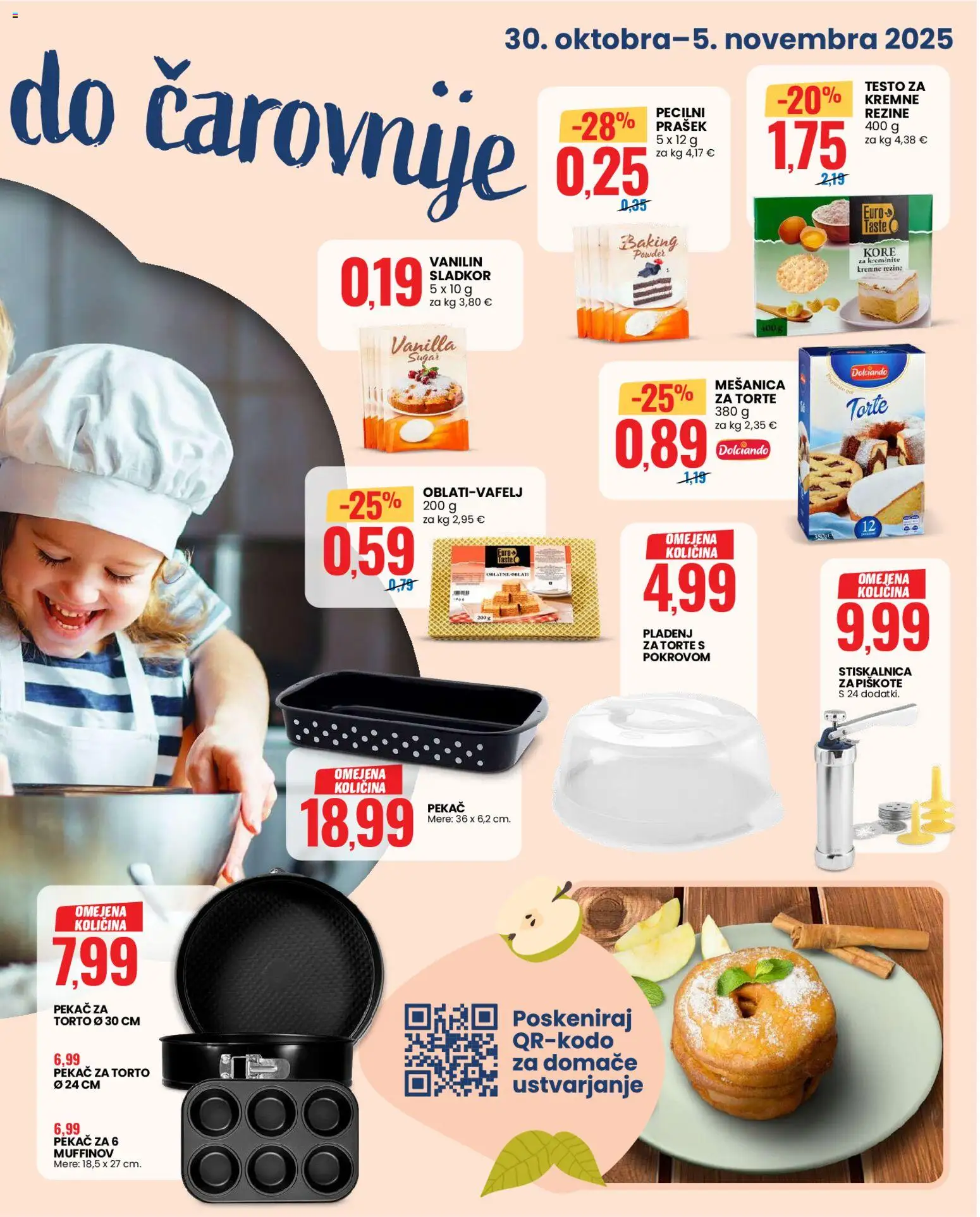 Novi Eurospin katalog ponudbe – veljaven od 30.10.2025 | Stran: 5 | Izdelki: Prašek, Sladkor