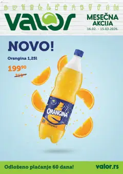 Valor katalog - pregled Valor kataloga - važi od 16.02.2026